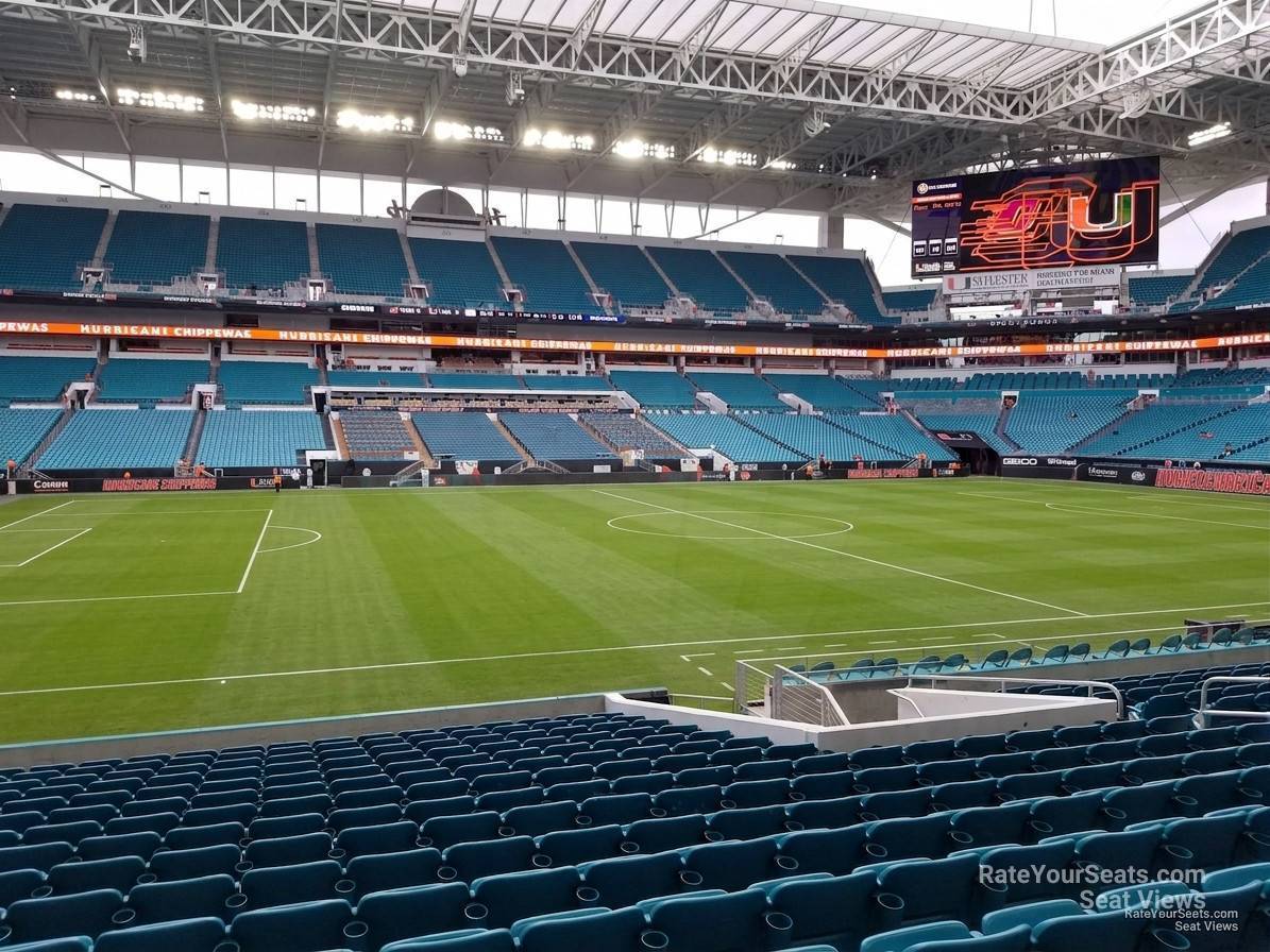 section 120, row 17 seat view  for soccer - hard rock stadium