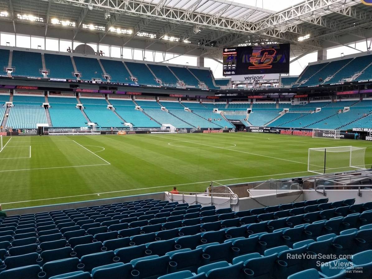 section 148, row 17 seat view  for soccer - hard rock stadium