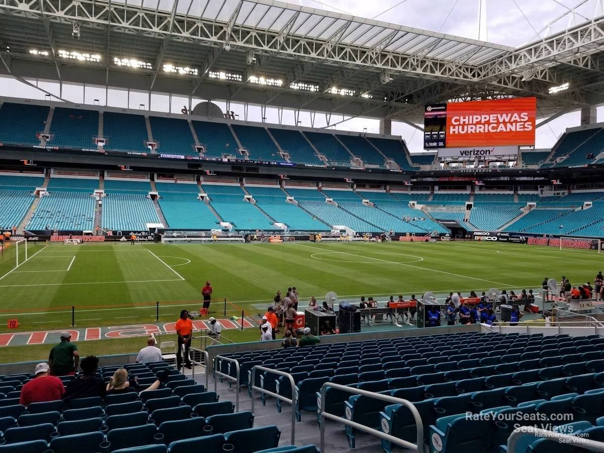 section 149, row 17 seat view  for soccer - hard rock stadium