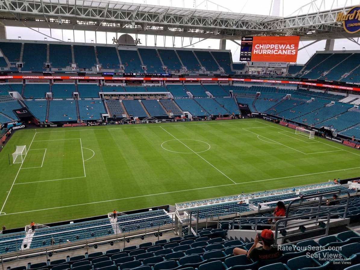 section 321, row 15 seat view  for soccer - hard rock stadium