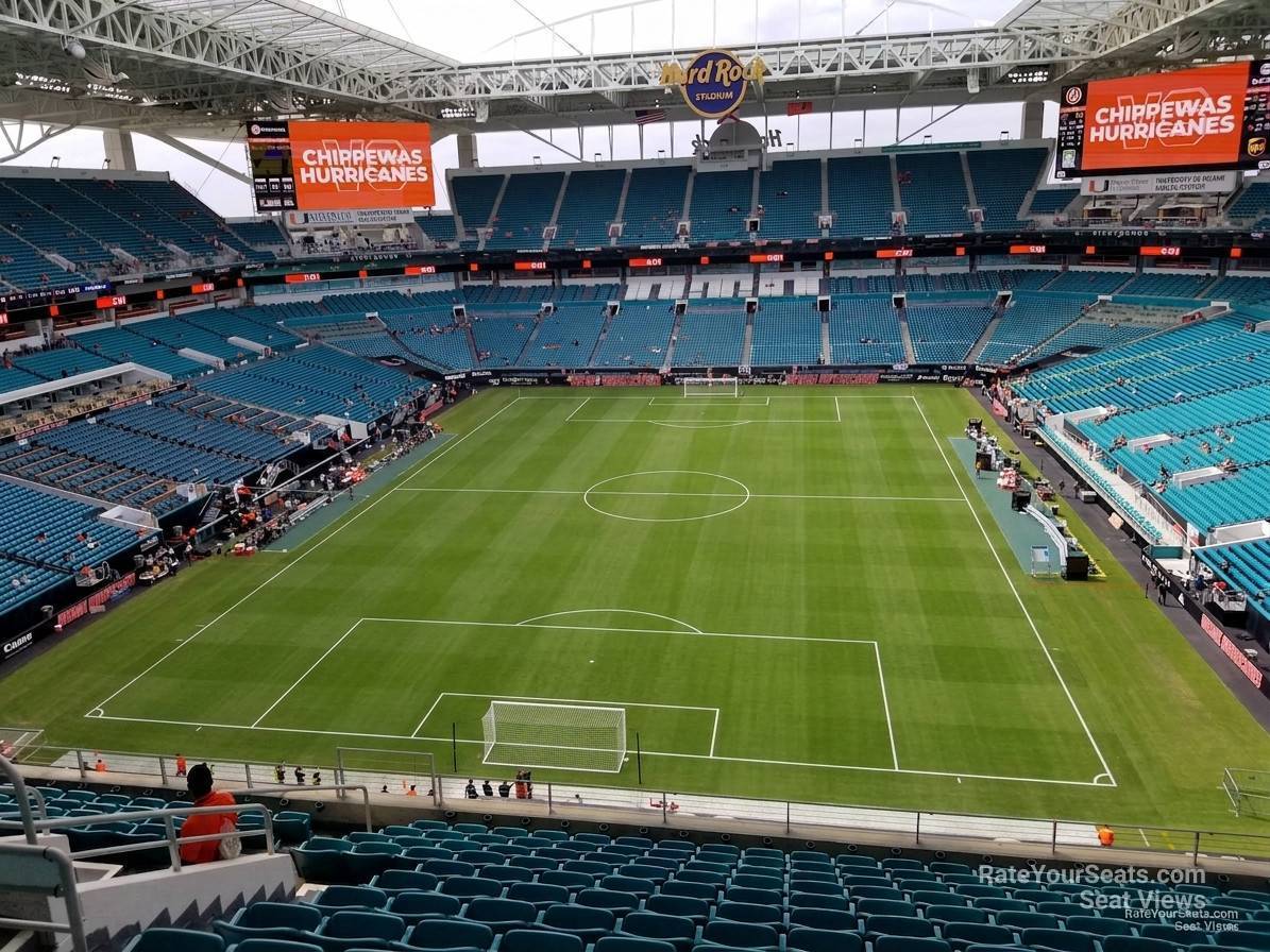 section 331, row 15 seat view  for soccer - hard rock stadium