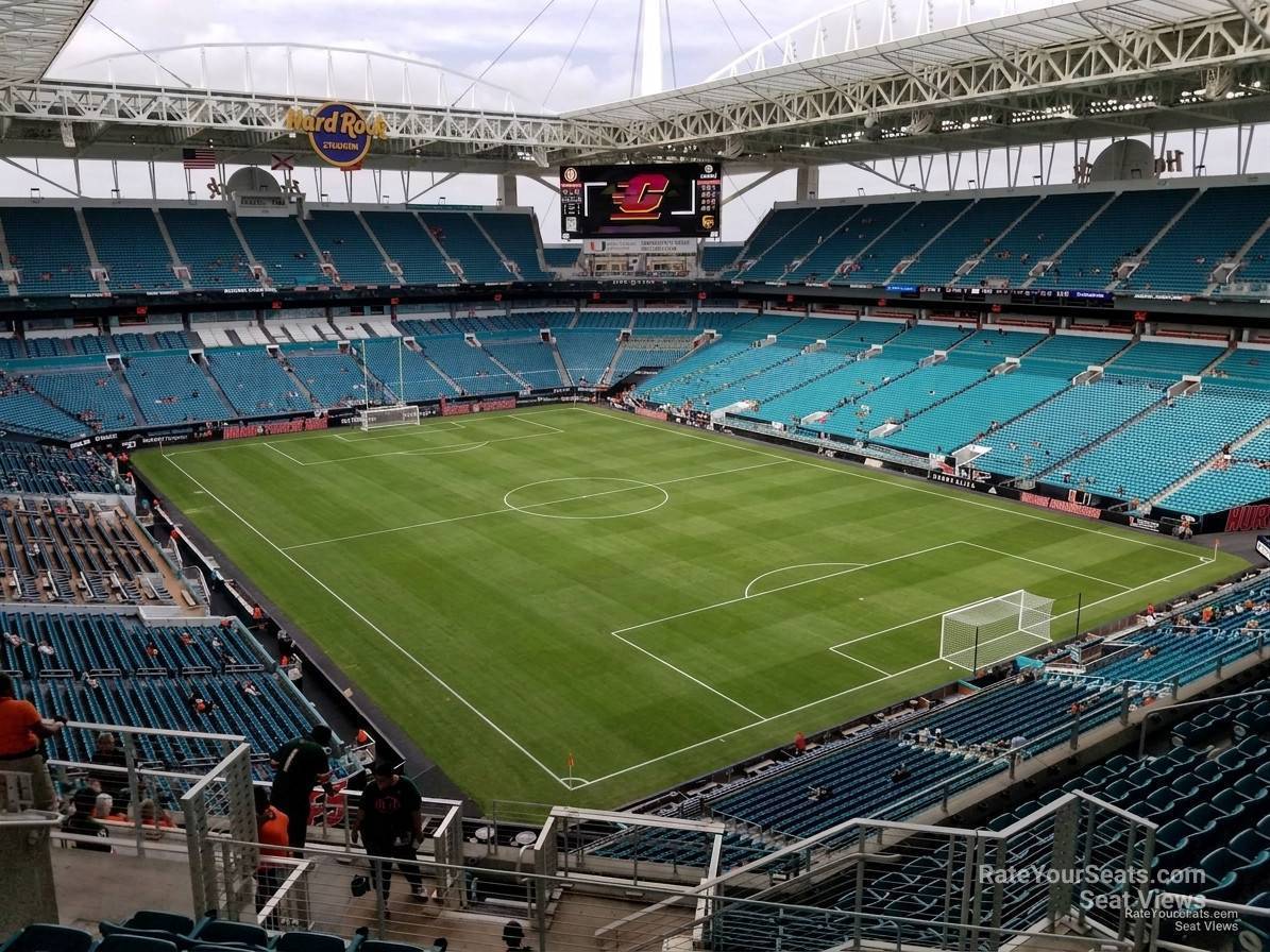 section 337, row 14 seat view  for soccer - hard rock stadium