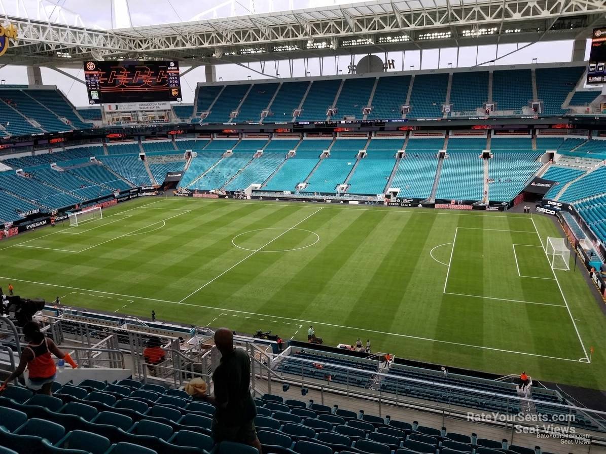 section 343, row 15 seat view  for soccer - hard rock stadium
