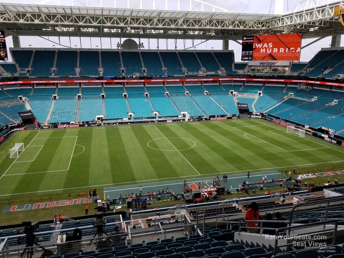 section 348, row 15 seat view  for soccer - hard rock stadium