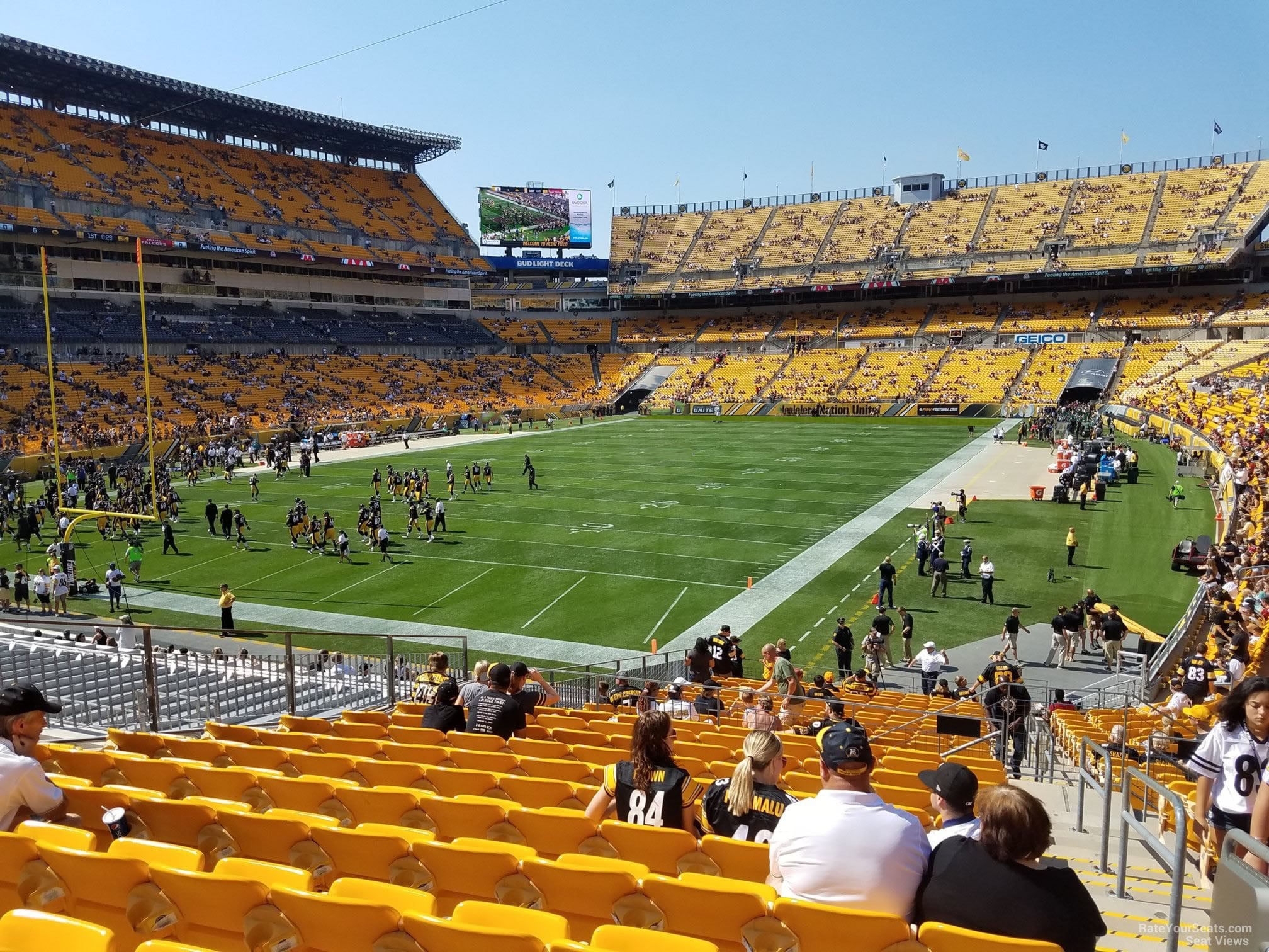 section 101, row y seat view  for football - acrisure stadium