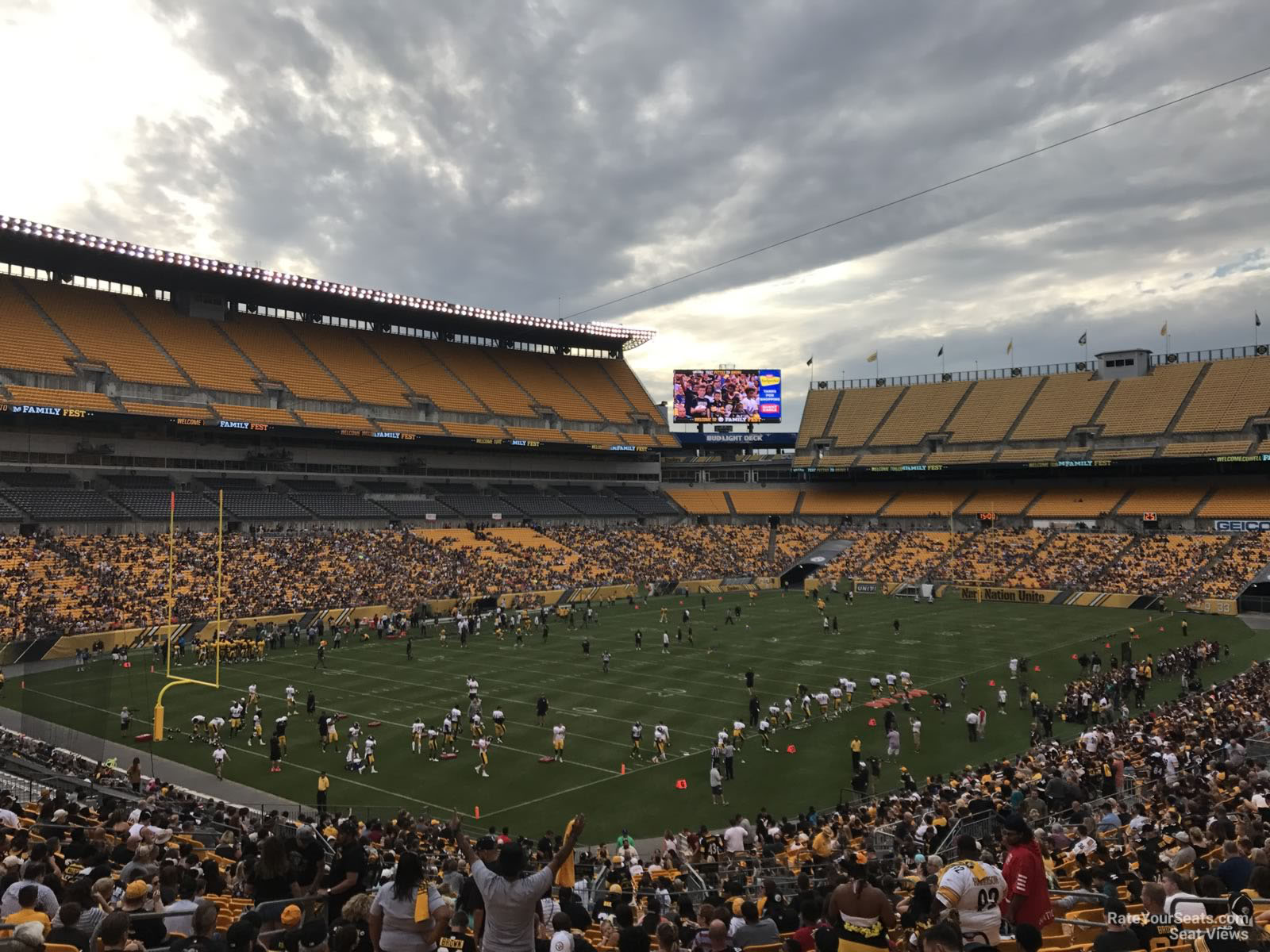 section 104, row bb seat view  - heinz field