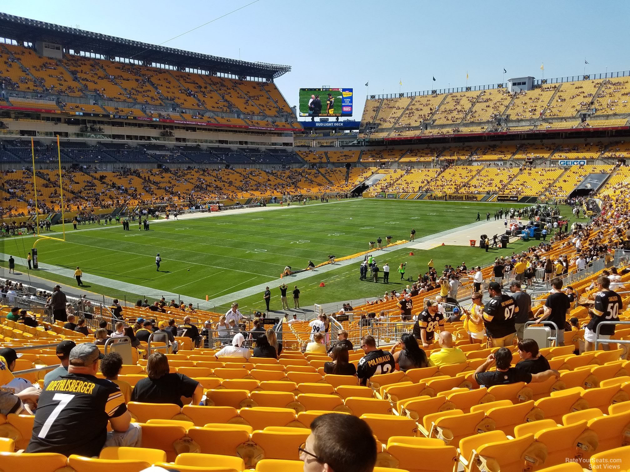 section 104, row ee seat view  - heinz field