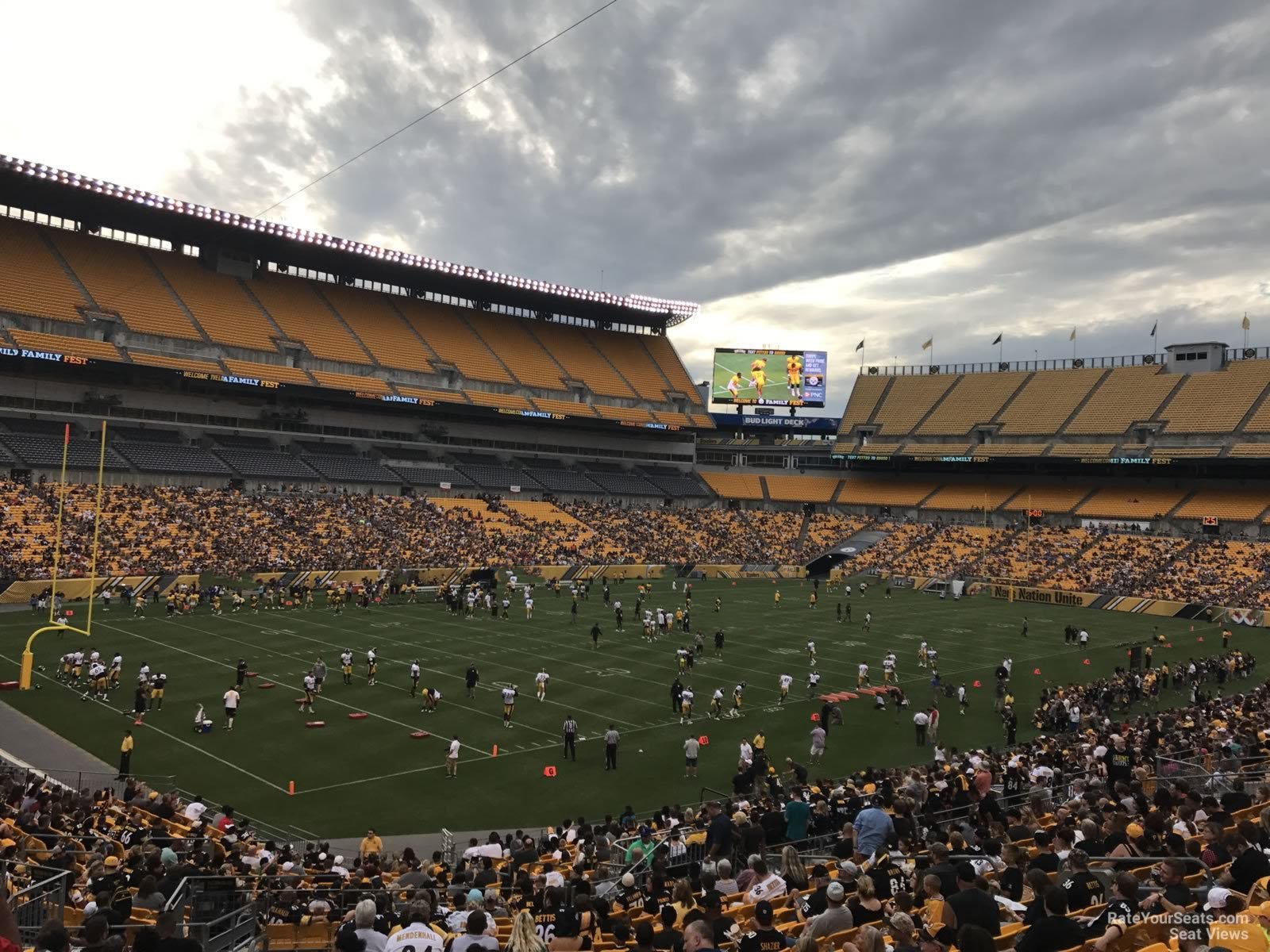 section 105, row bb seat view  for football - acrisure stadium