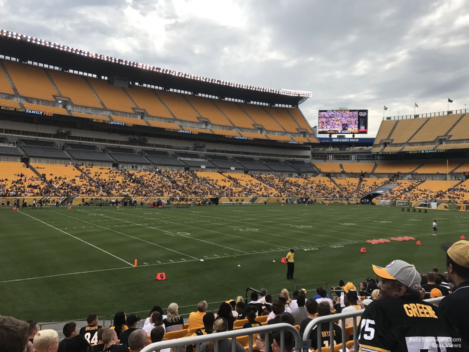 section 106, row m seat view  - heinz field
