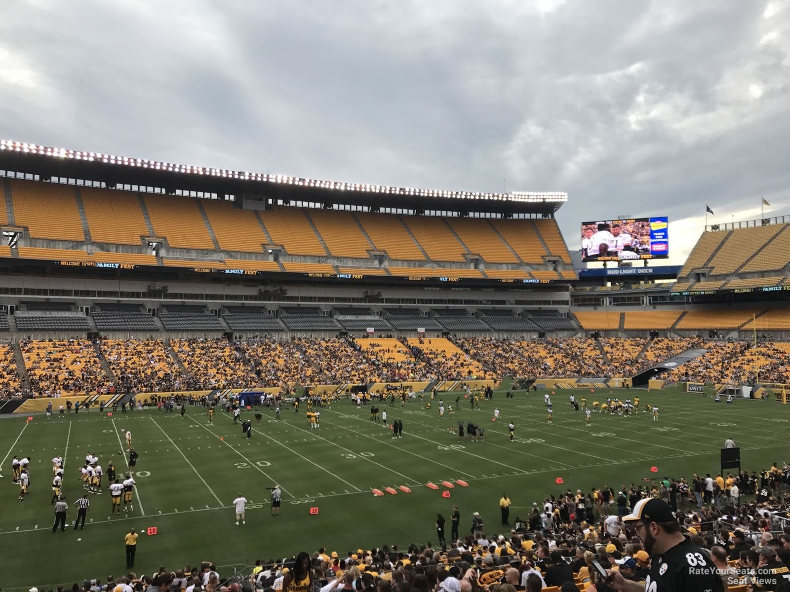 section 107, row bb seat view  for football - acrisure stadium