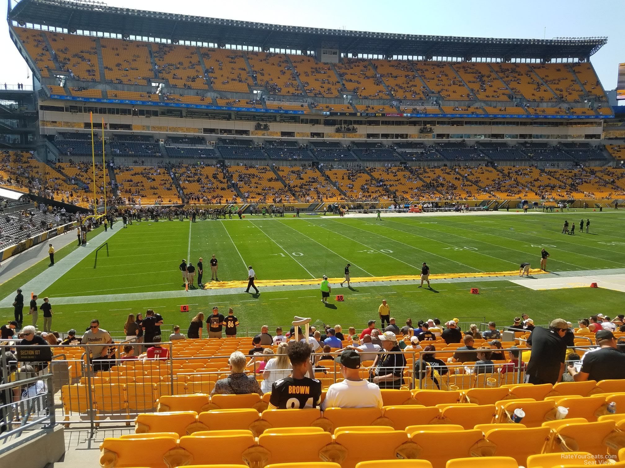 Heinz Field Row Chart