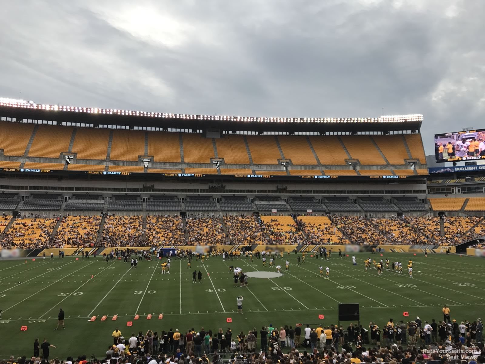 section 109, row bb seat view  - heinz field