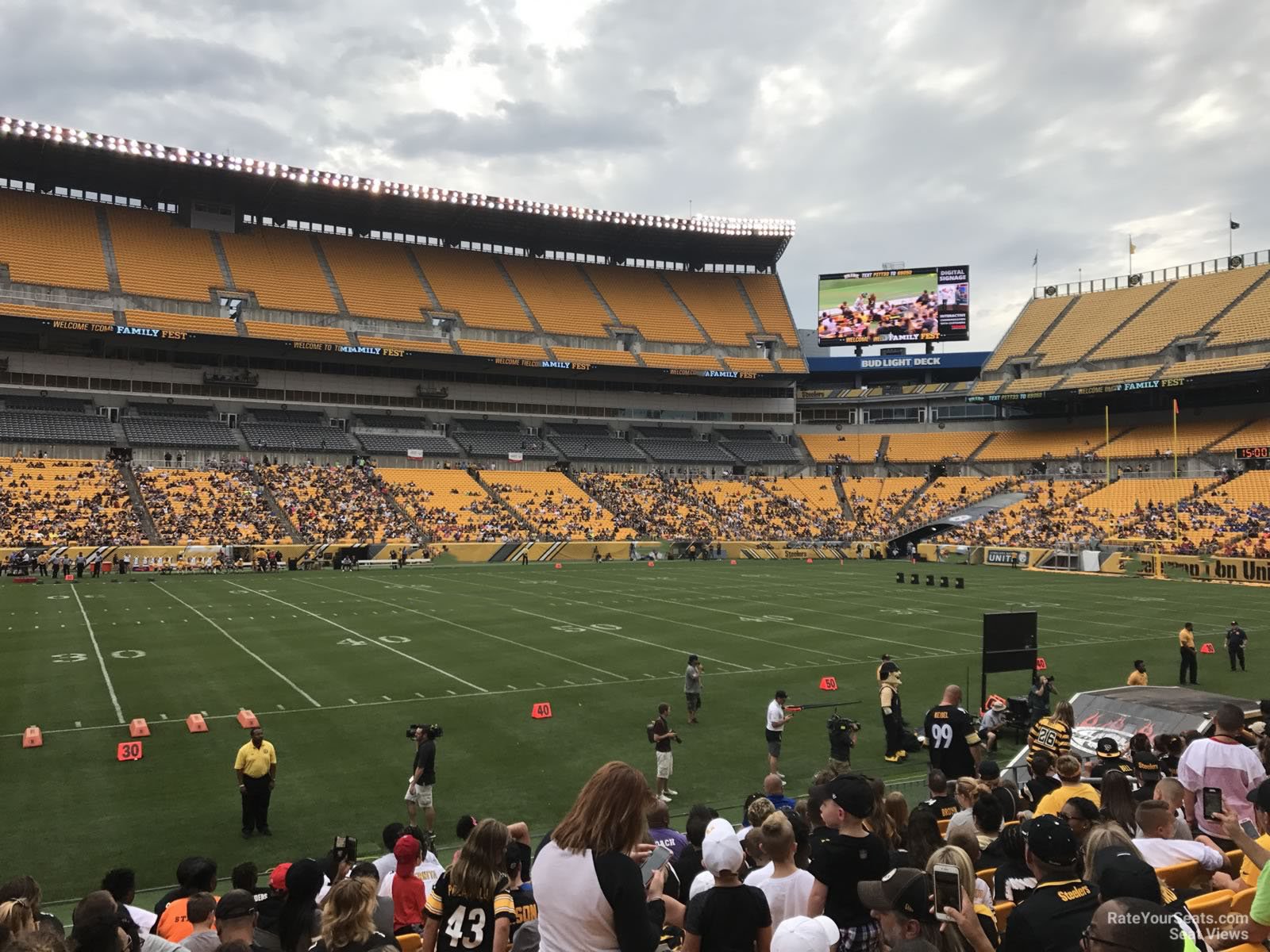 section 110, row l seat view  - heinz field