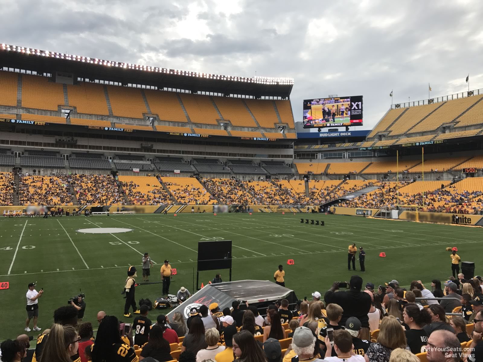 section 111, row m seat view  for football - acrisure stadium