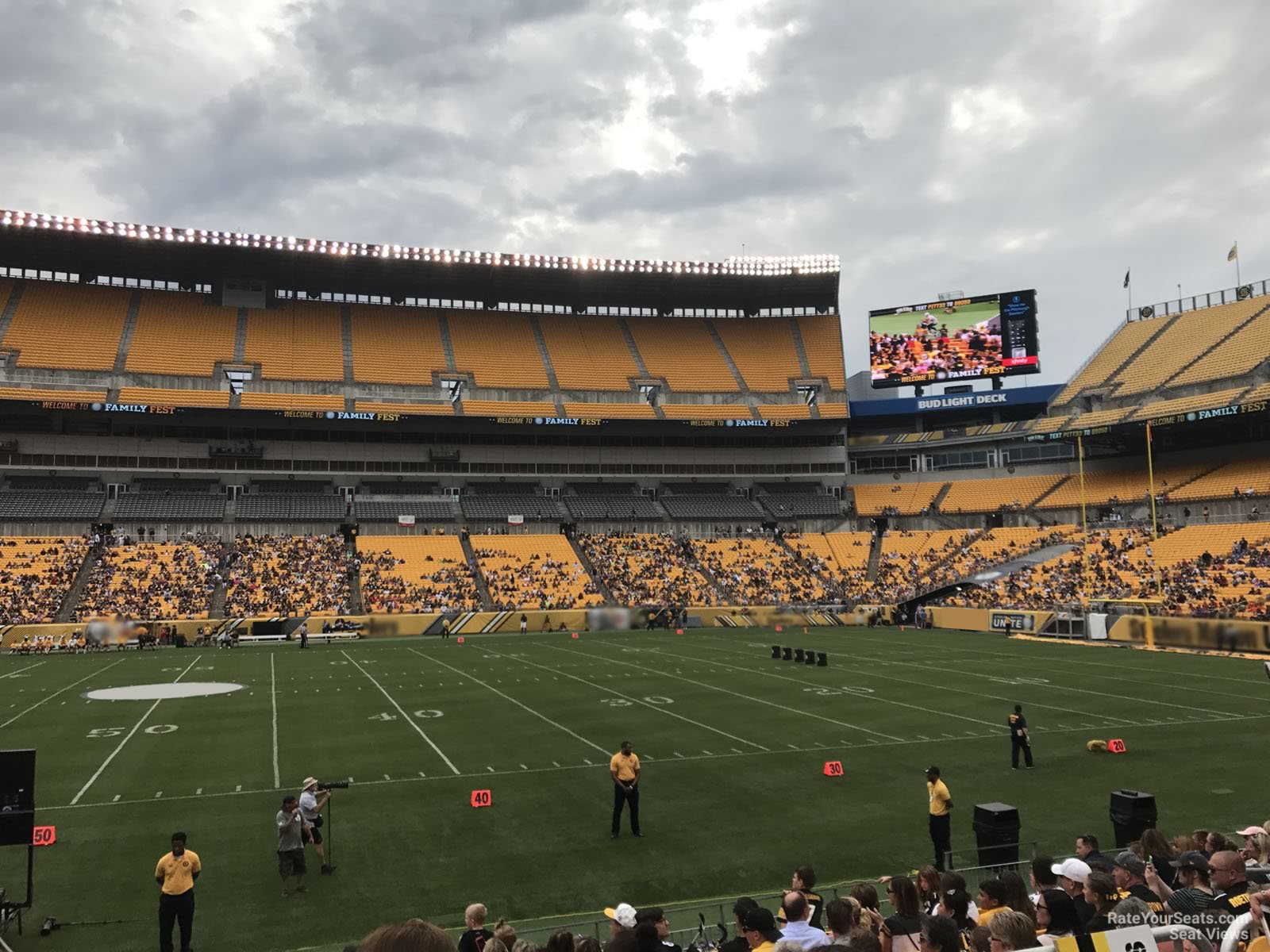 section 112, row l seat view  - heinz field