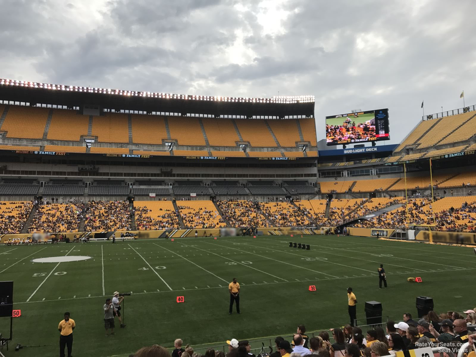 section 112, row l seat view  for football - acrisure stadium