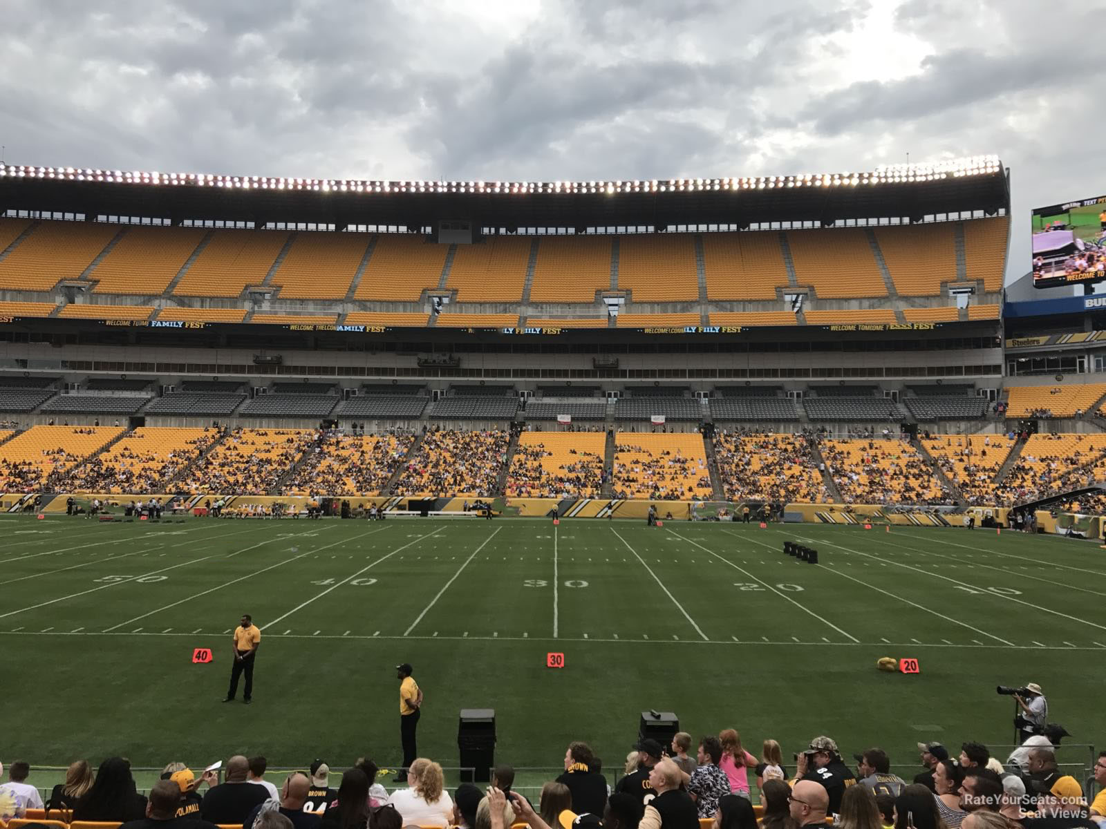 section 113, row l seat view  for football - acrisure stadium