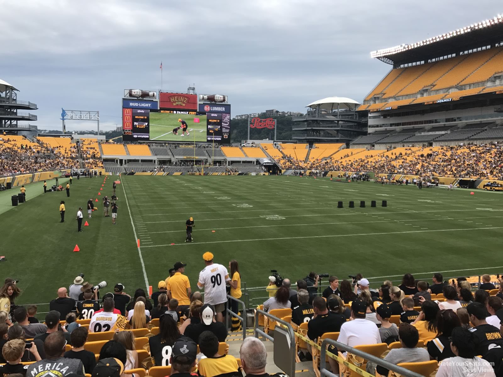 section 120, row l seat view  - heinz field