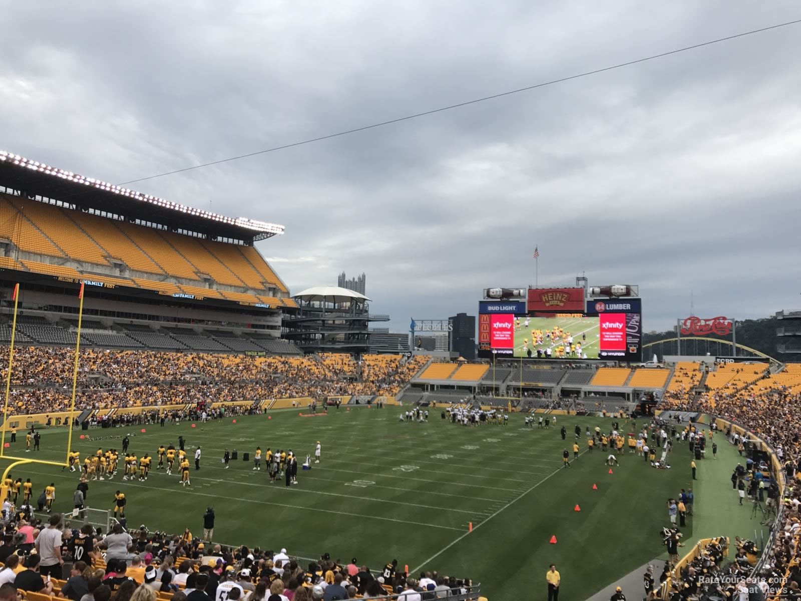 section 125, row bb seat view  - heinz field