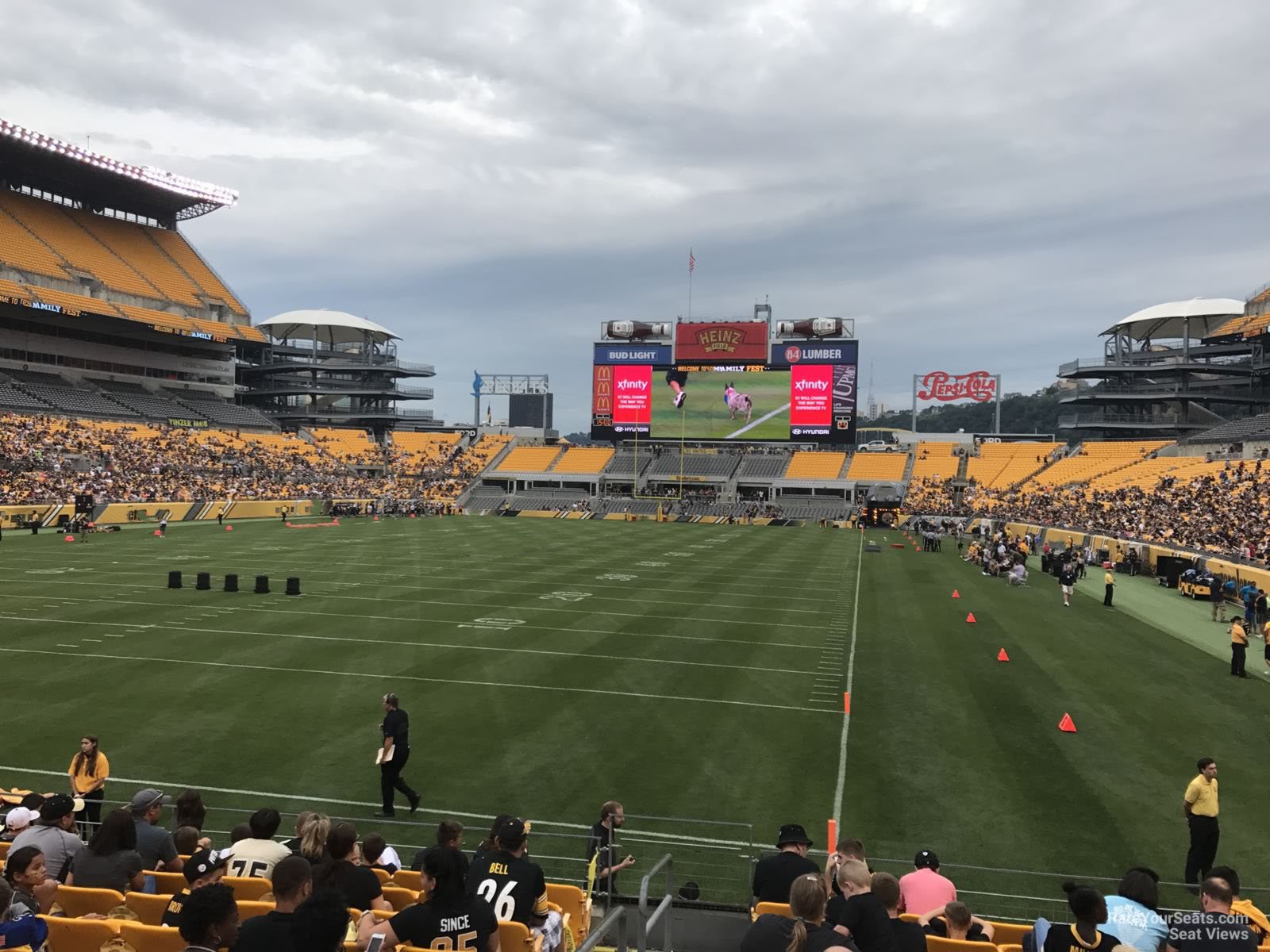 section 125, row l seat view  - heinz field