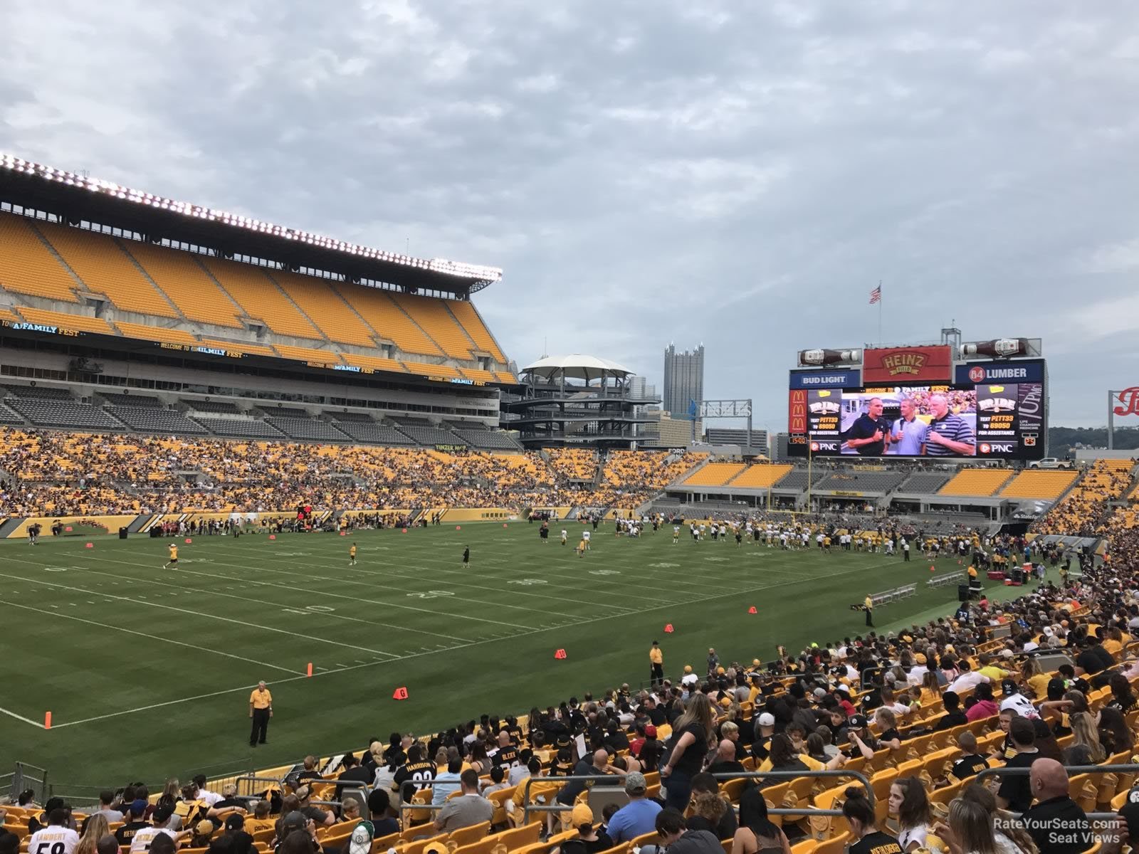 section 129, row l seat view  for football - acrisure stadium