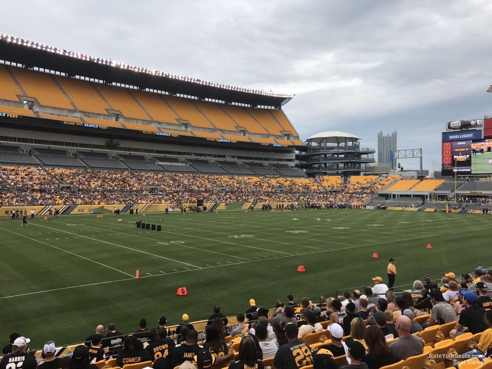 section 130, row l seat view  for football - acrisure stadium