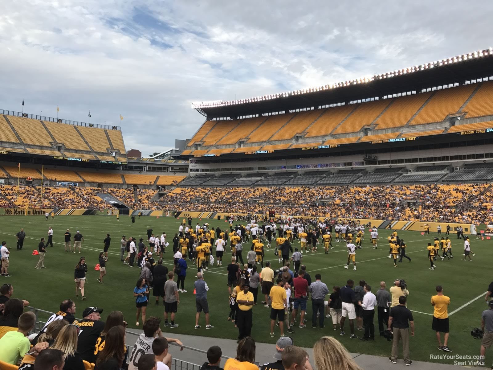 section 140, row f seat view  for football - acrisure stadium