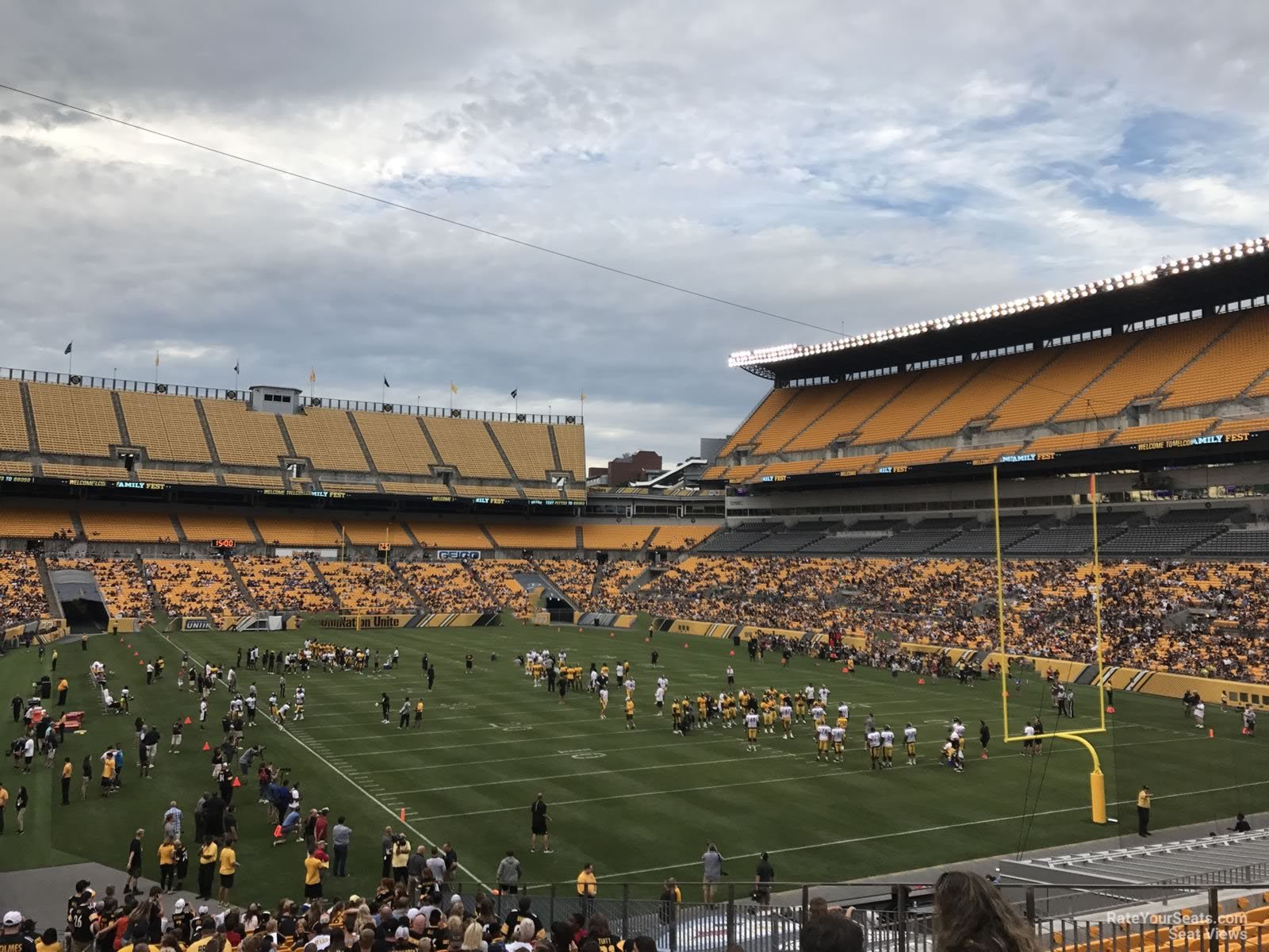 section 144, row ee seat view  for football - acrisure stadium