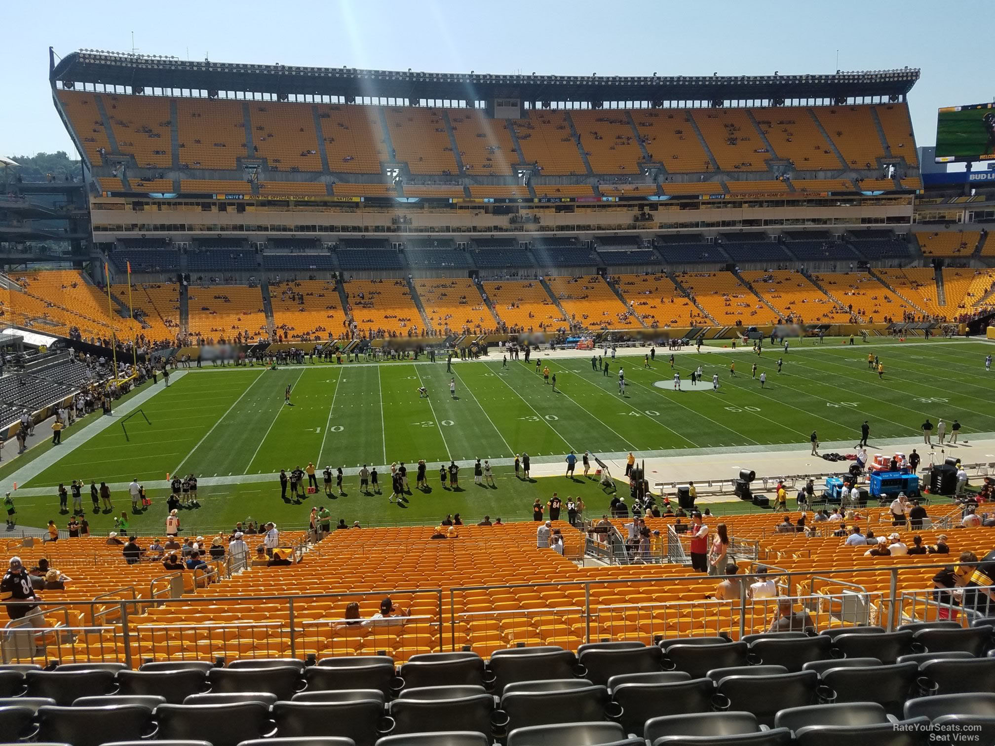 section 207, row g seat view  - heinz field