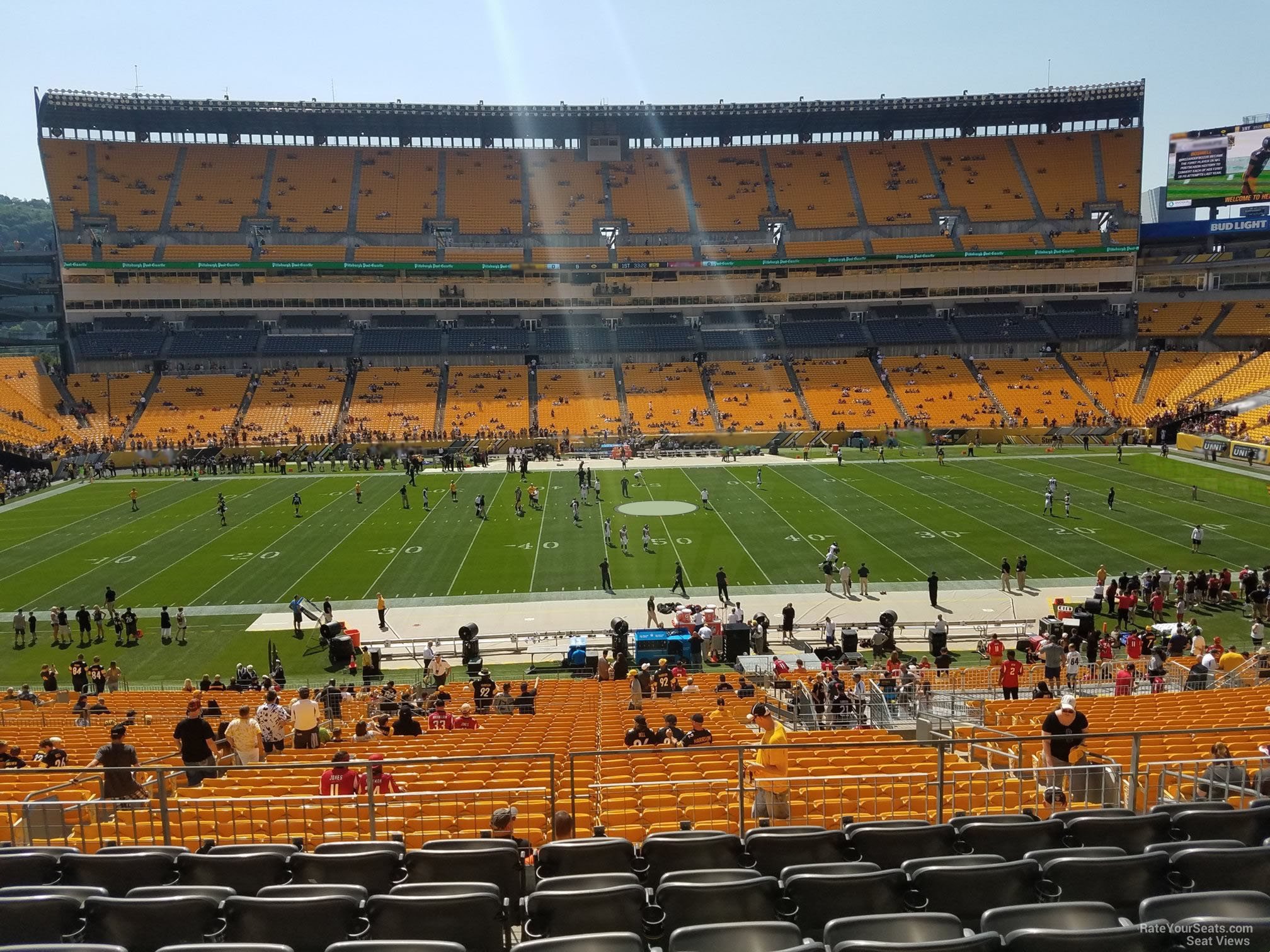 section 209, row g seat view  - heinz field