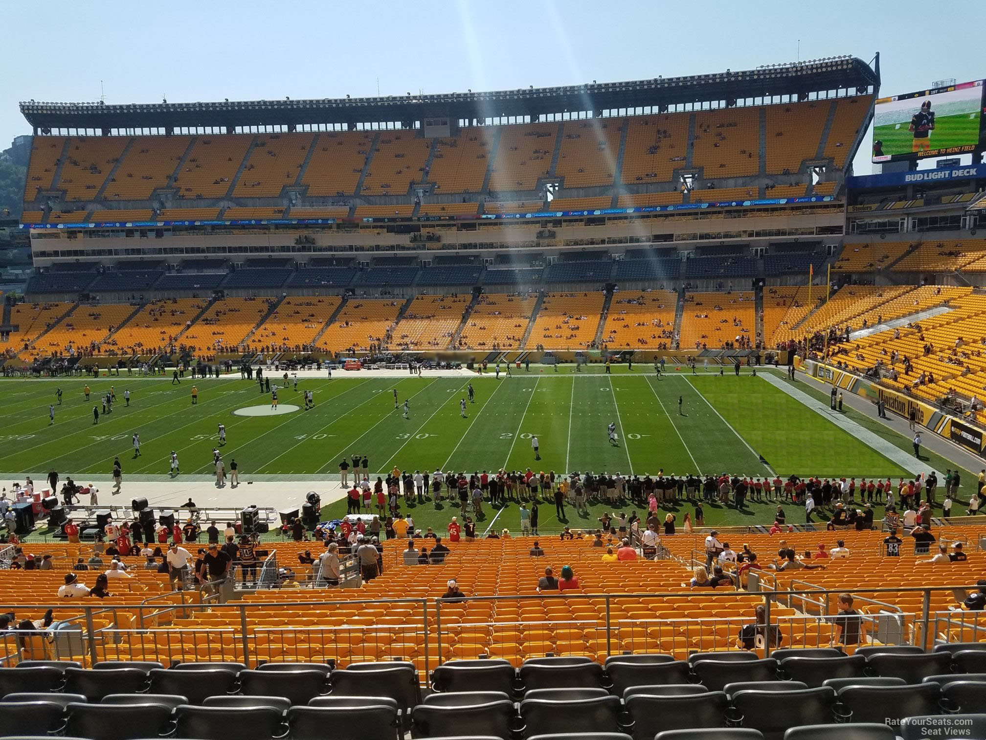 section 212, row g seat view  - heinz field