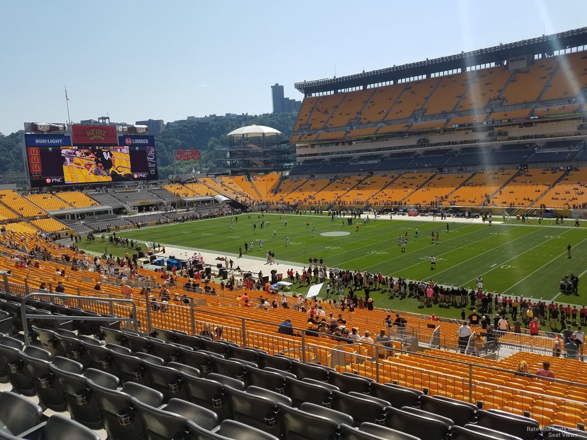 section 214, row g seat view  for football - acrisure stadium