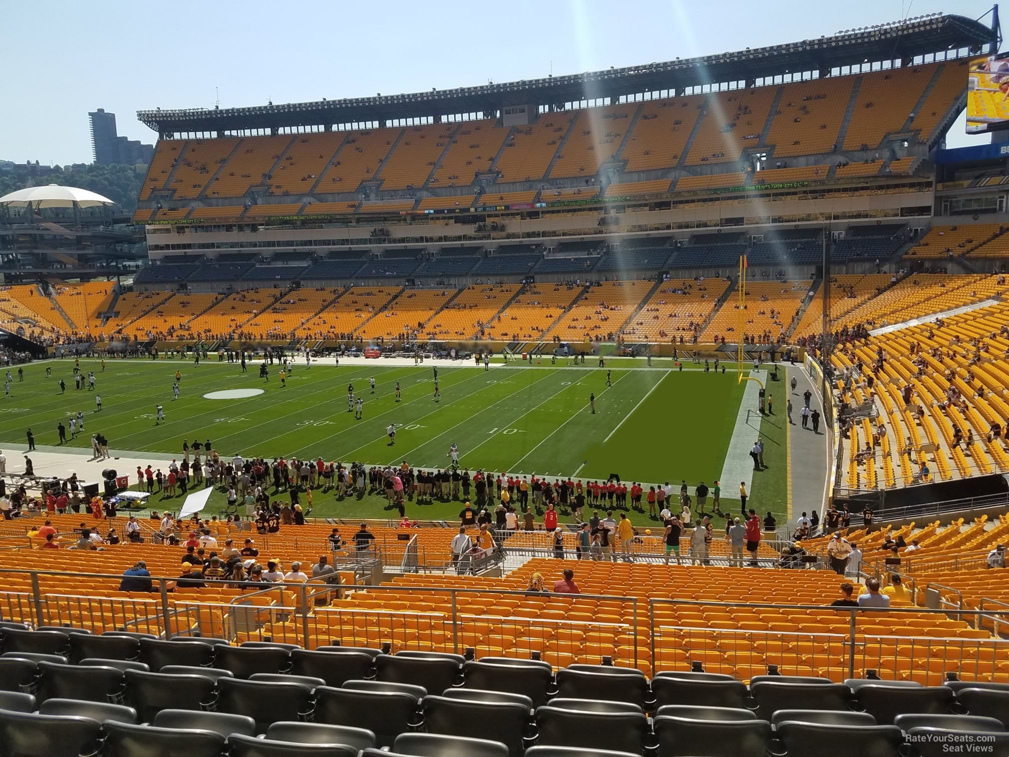 section 215, row g seat view  for football - acrisure stadium