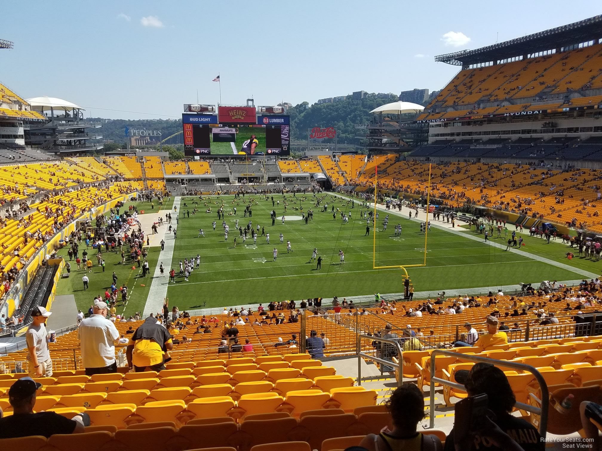 section 221, row l seat view  for football - acrisure stadium