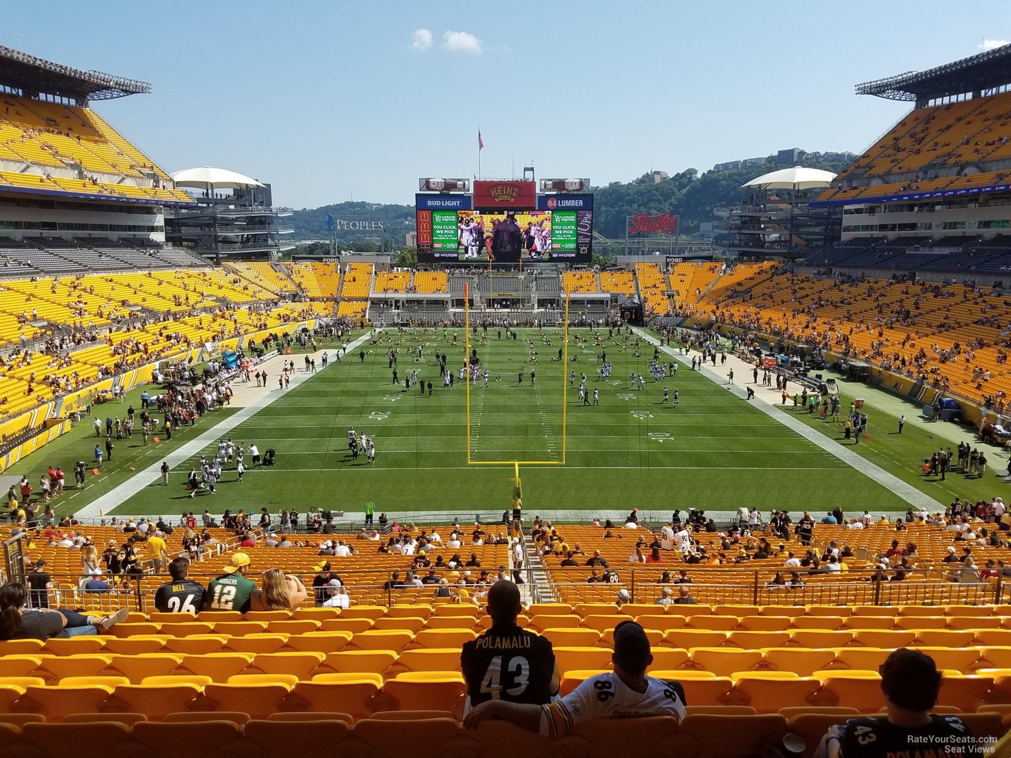 section 223, row l seat view  - heinz field