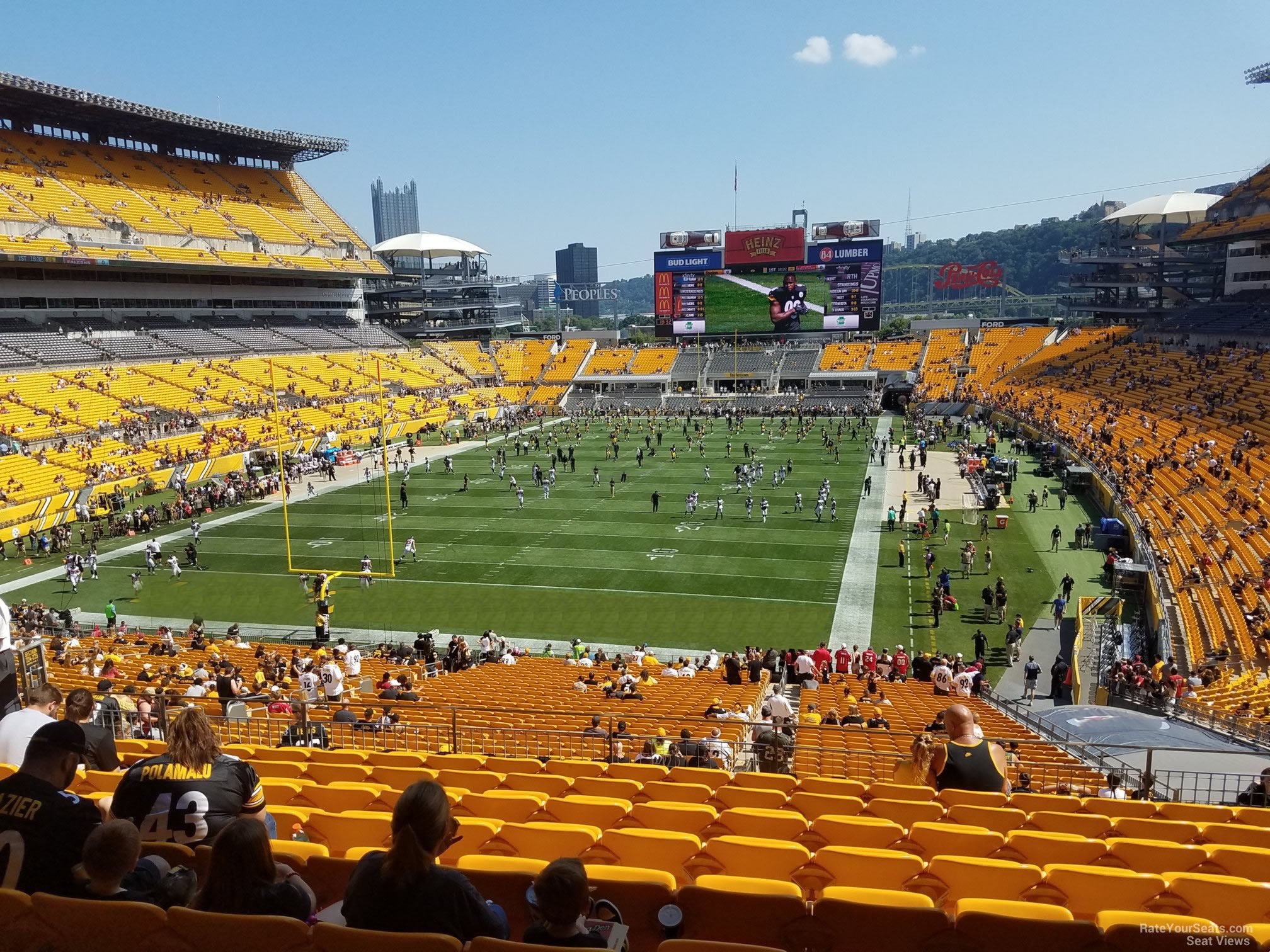 section 225, row l seat view  - heinz field