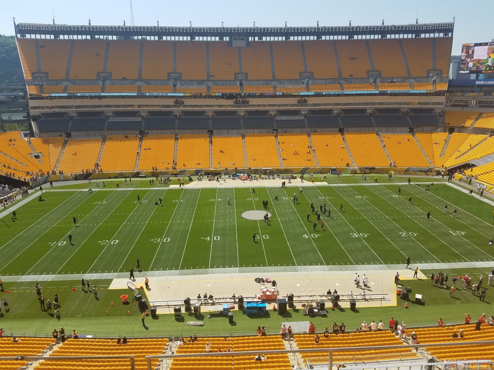 section 510, row d seat view for football - acrisure stadium