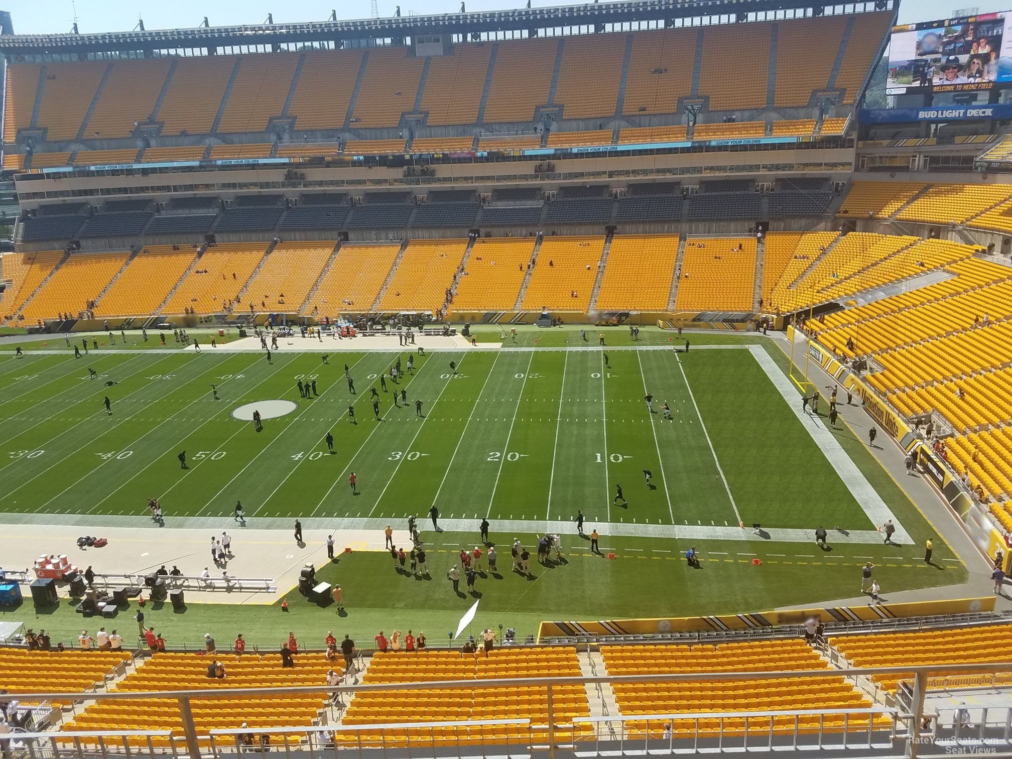 section 513, row d seat view  - heinz field