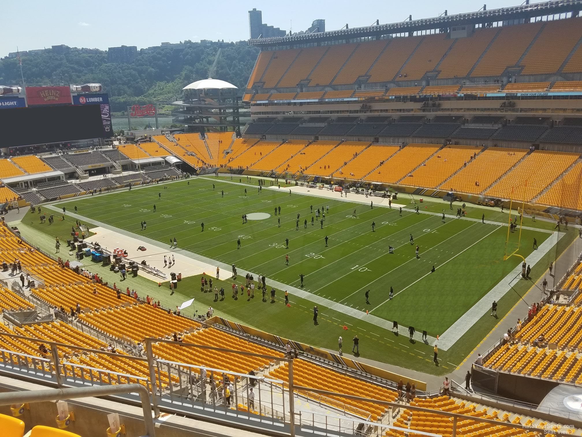 section 517, row d seat view  - heinz field