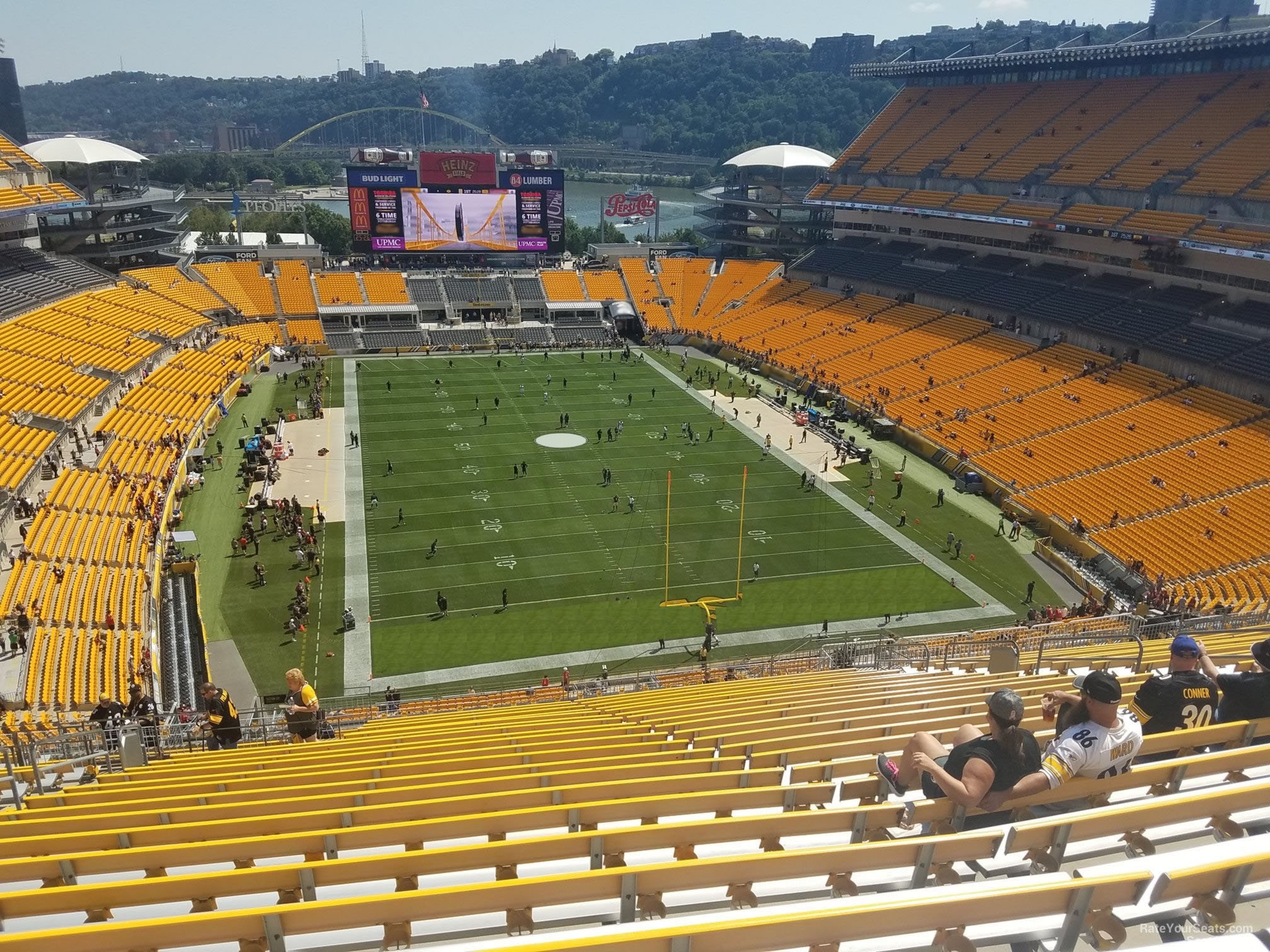 section 521, row bb seat view  - heinz field