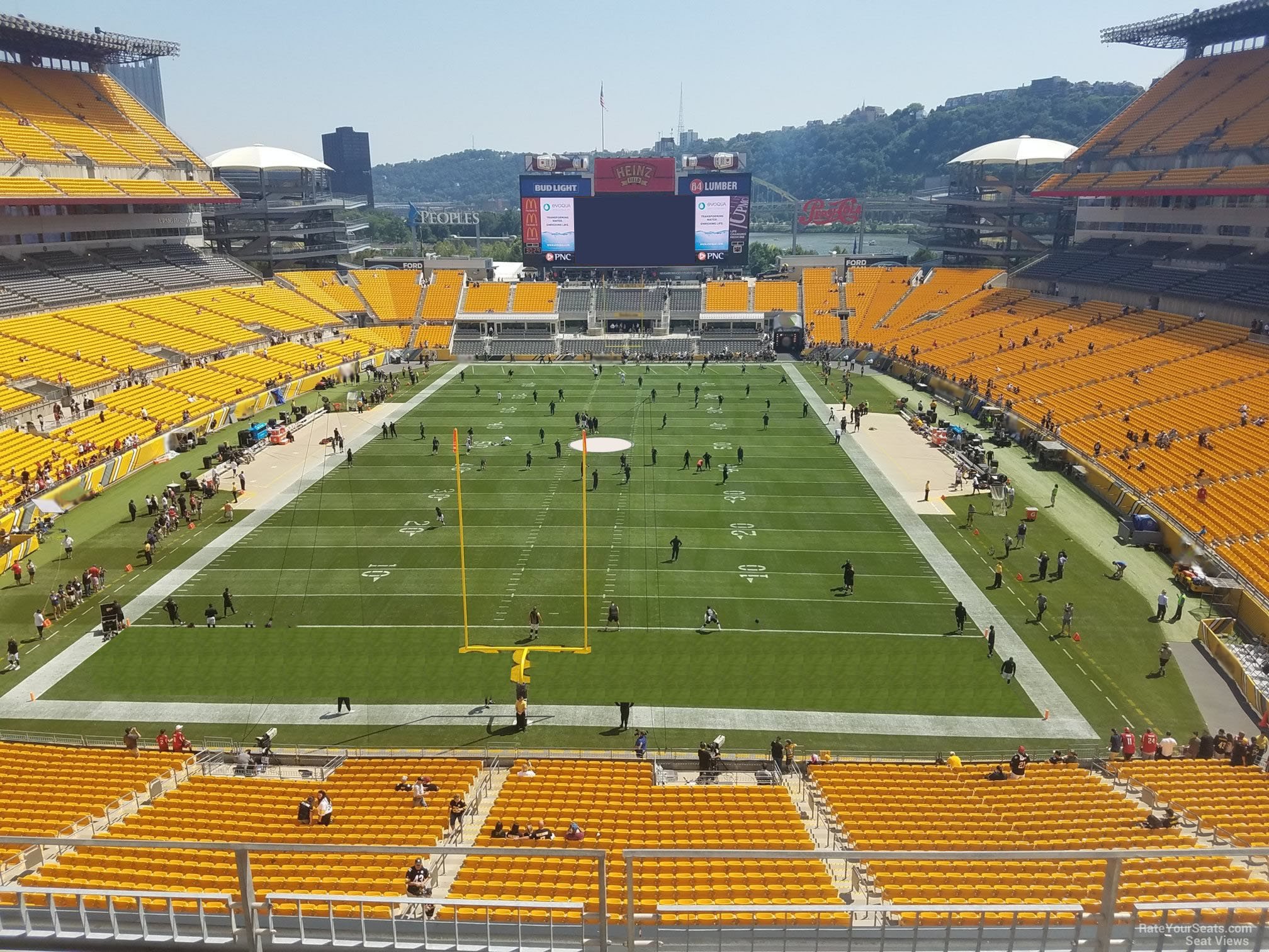 section 524, row d seat view  - heinz field