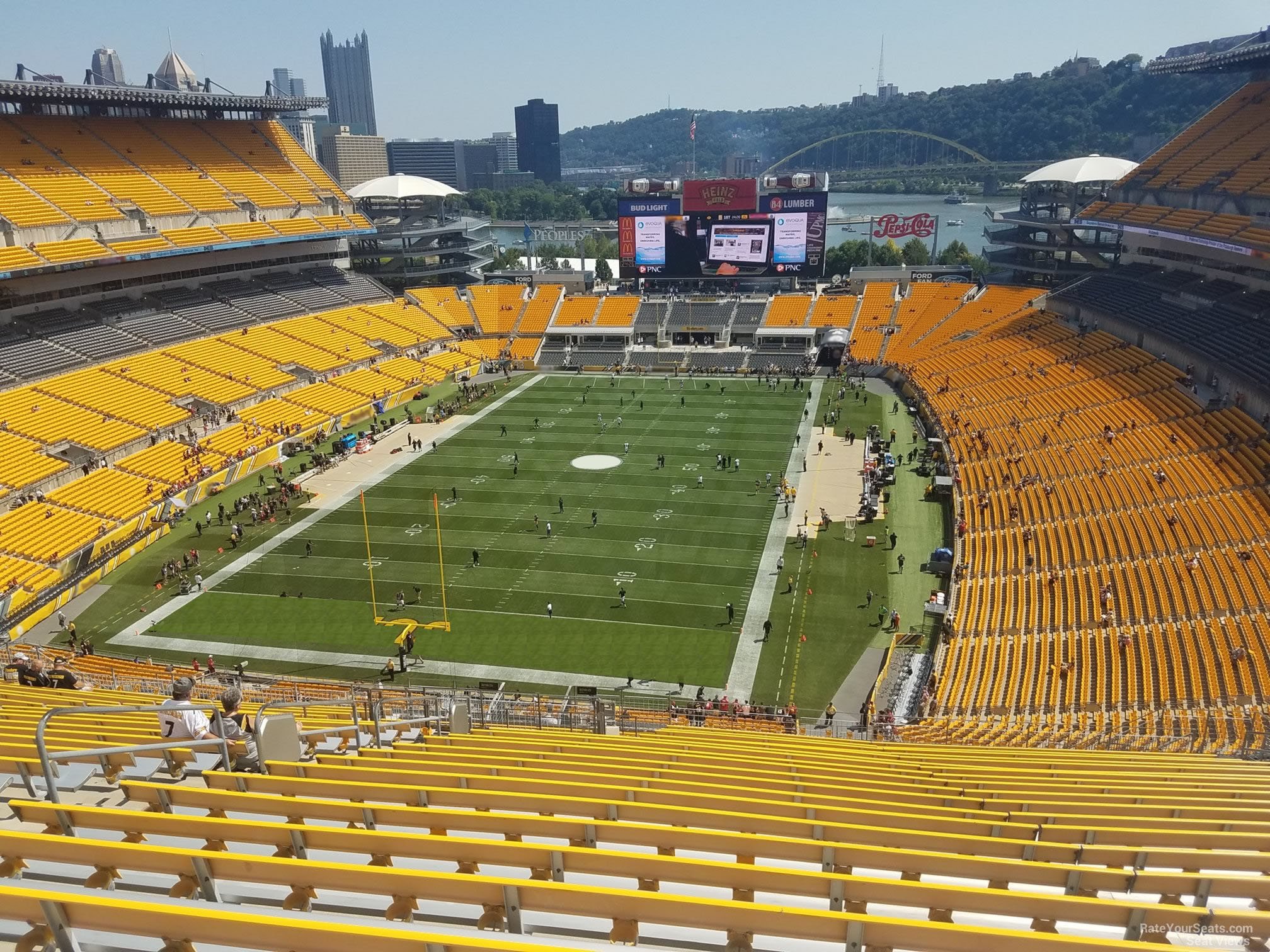 section 525, row bb seat view  - heinz field