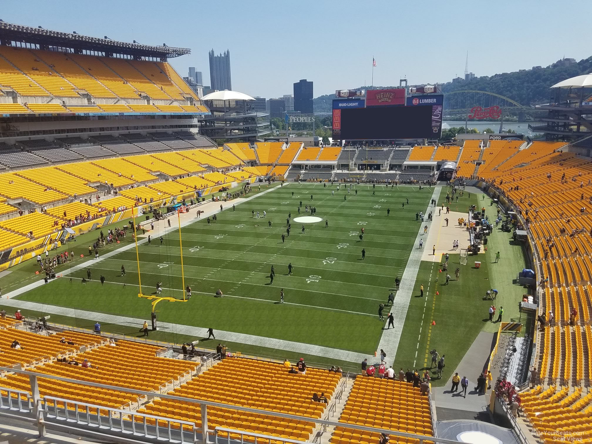section 525, row d seat view  - heinz field