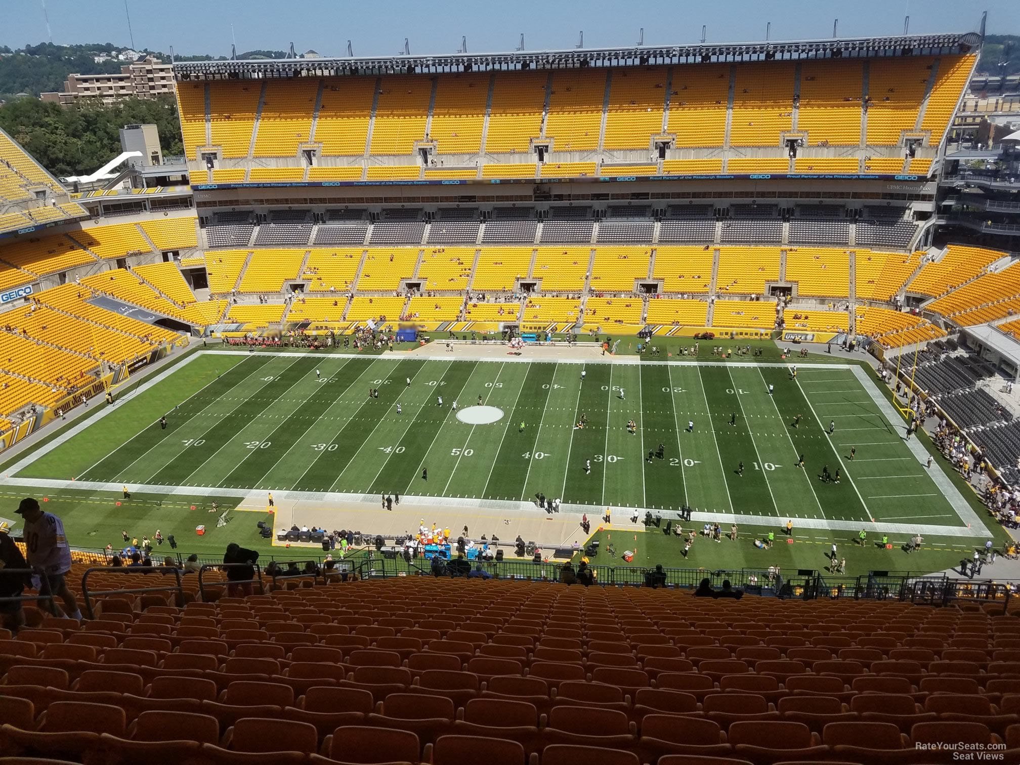 section 536, row ee seat view  - heinz field