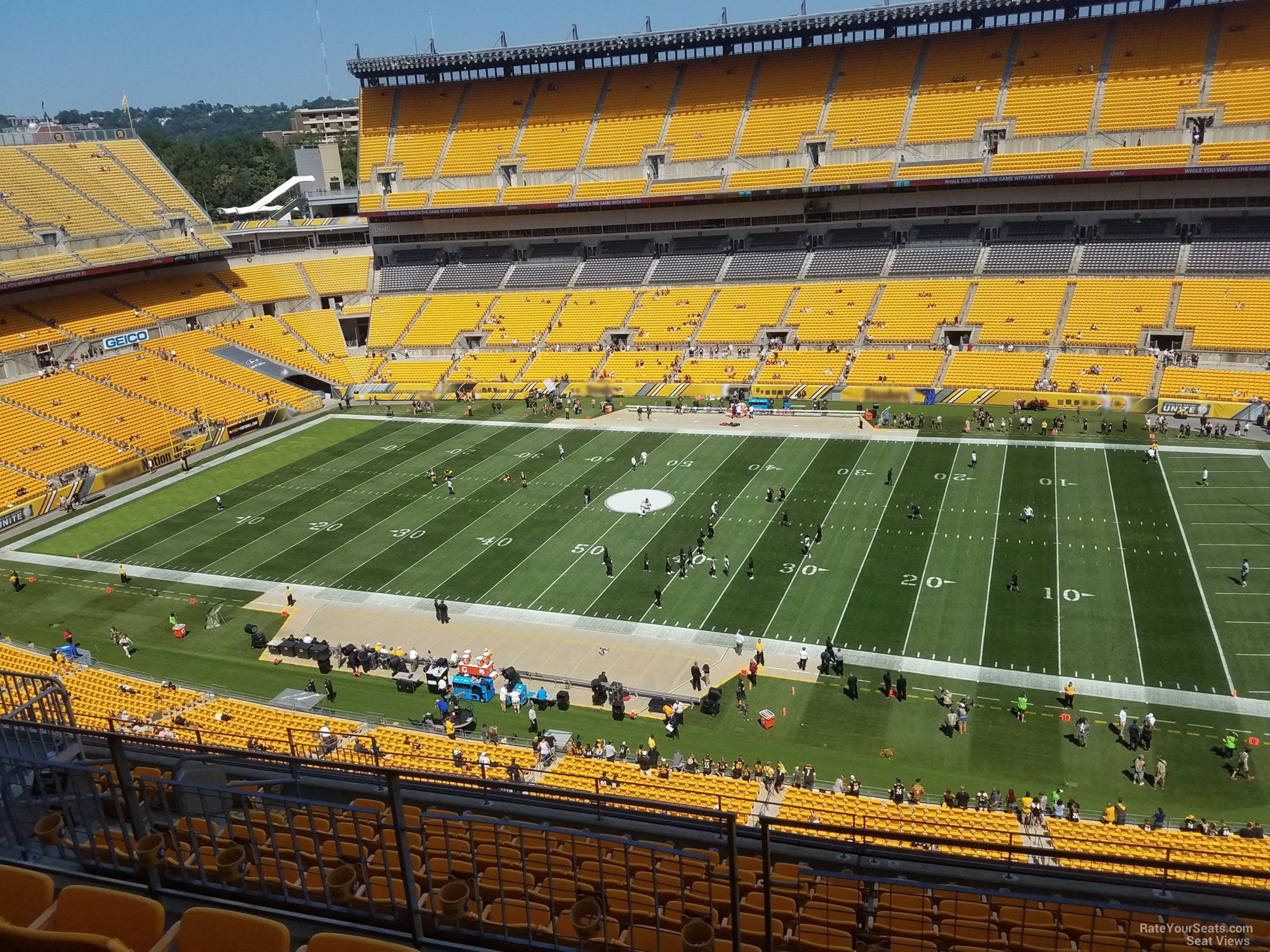 section 537, row j seat view  for football - acrisure stadium