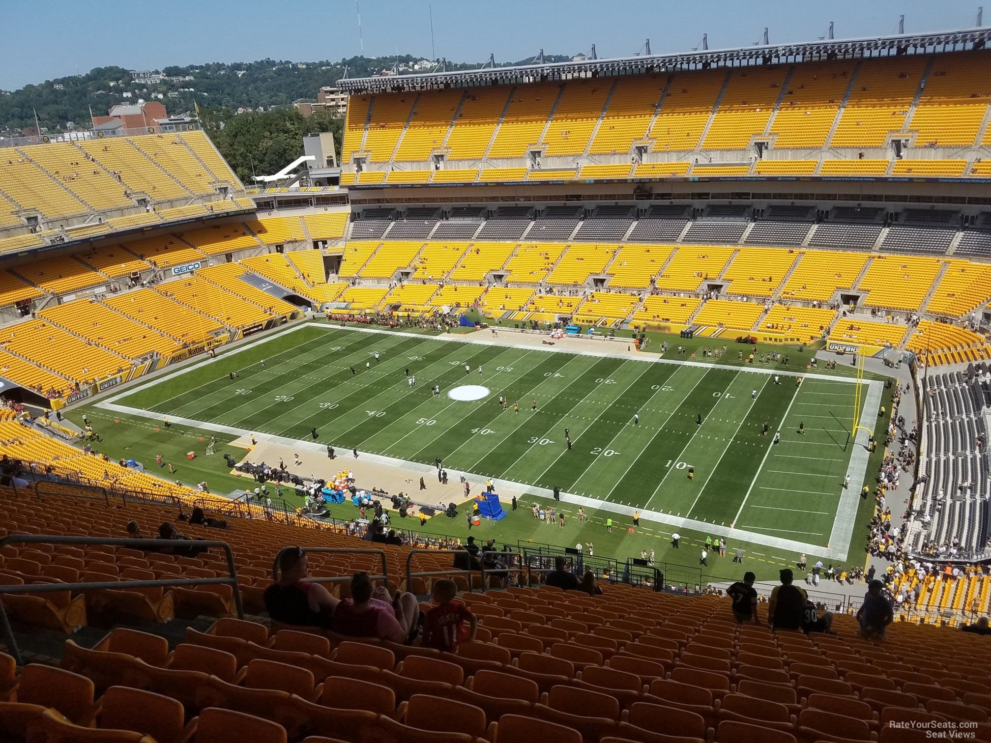 heinz field section 539 rateyourseats com hines field seating chart