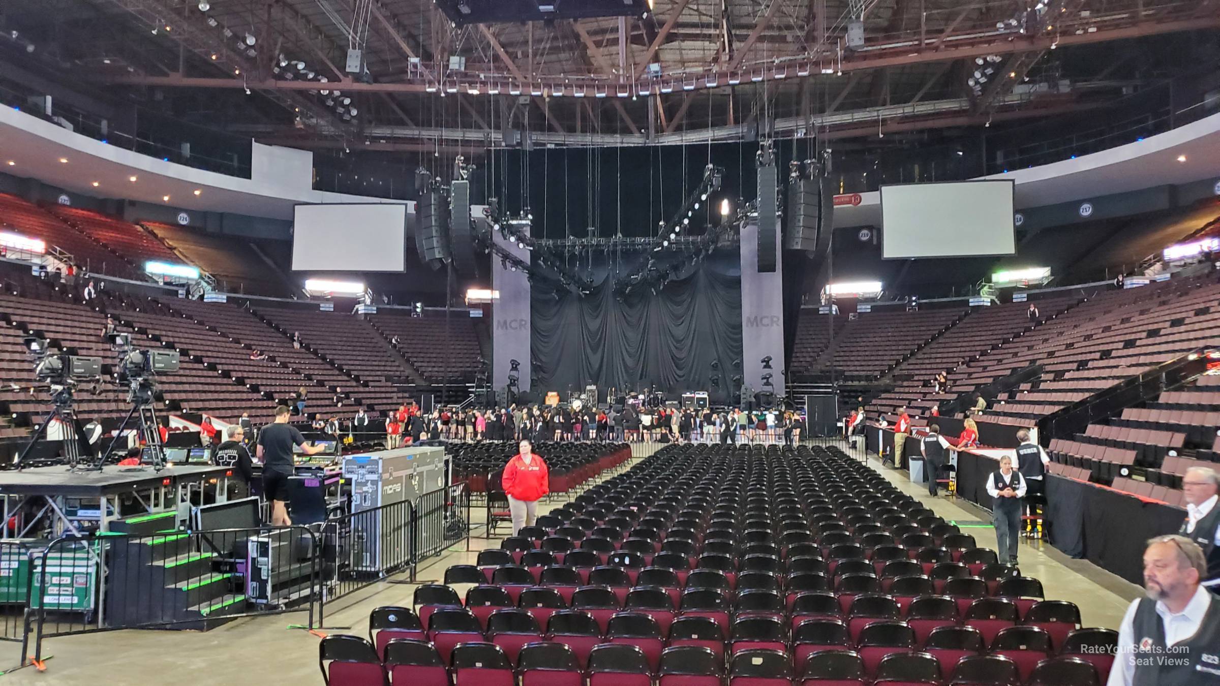 section 102, row c seat view - heritage bank center