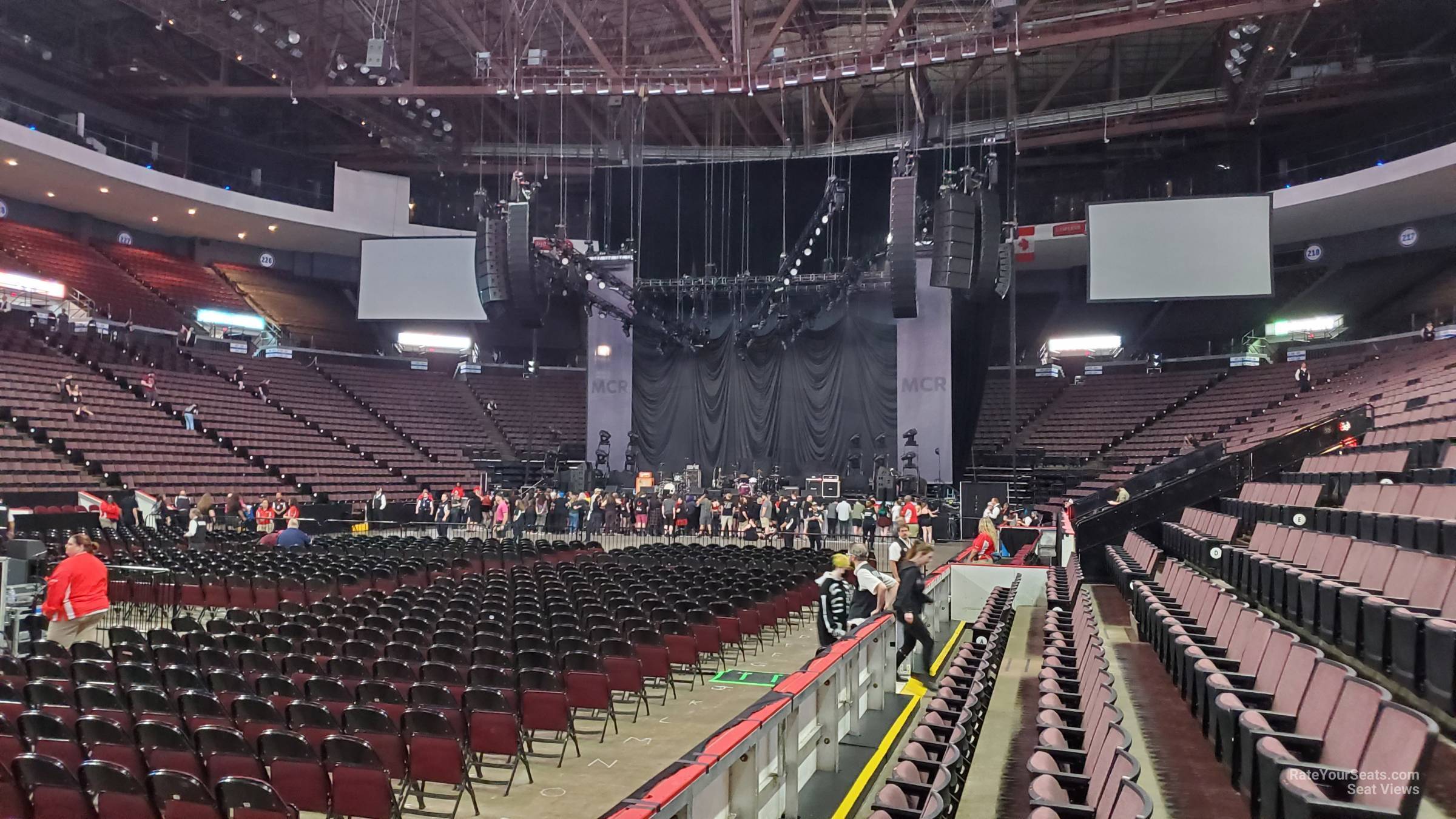 section 105, row c seat view - heritage bank center