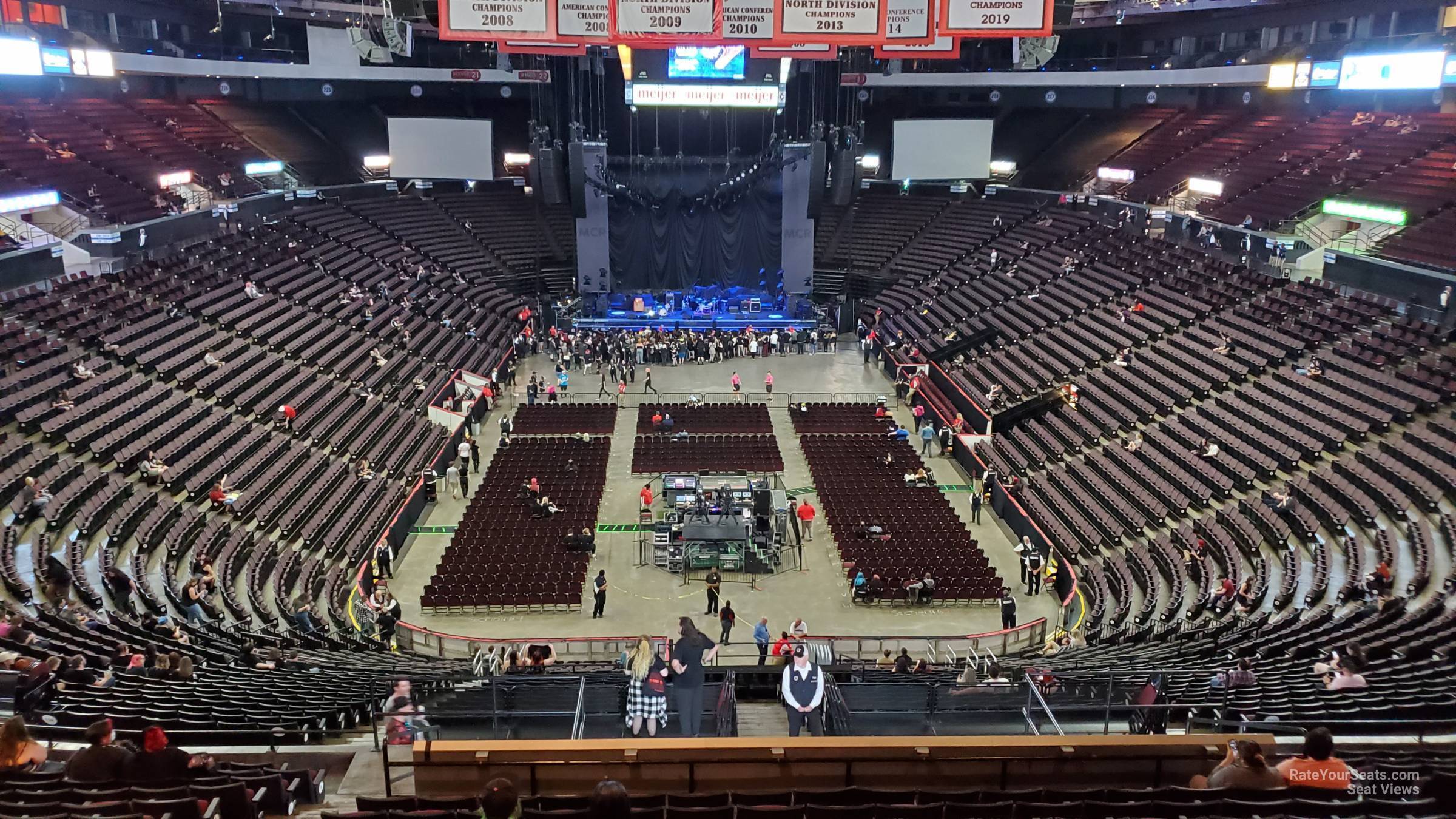 section 201, row q seat view  - heritage bank center