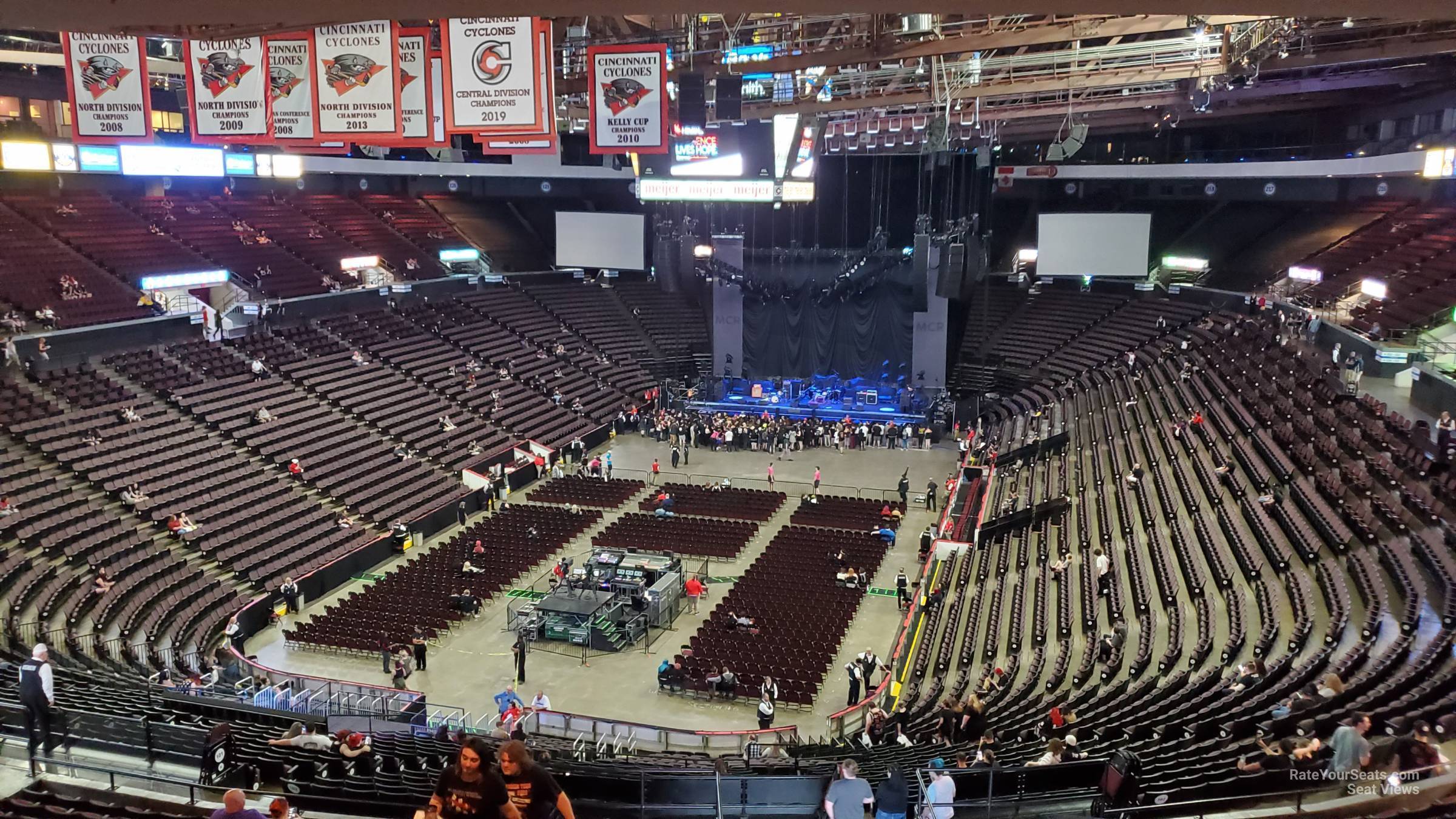 section 203, row q seat view  - heritage bank center